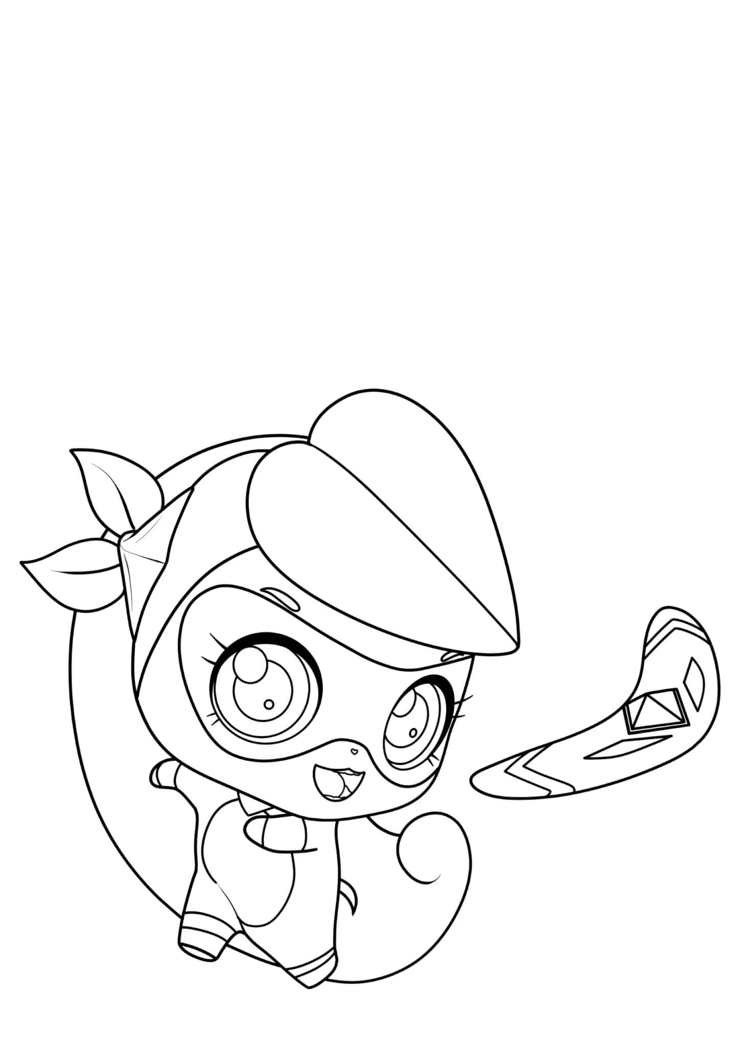 coloriage Teenieping à imprimer pour enfant de 2 ans 1