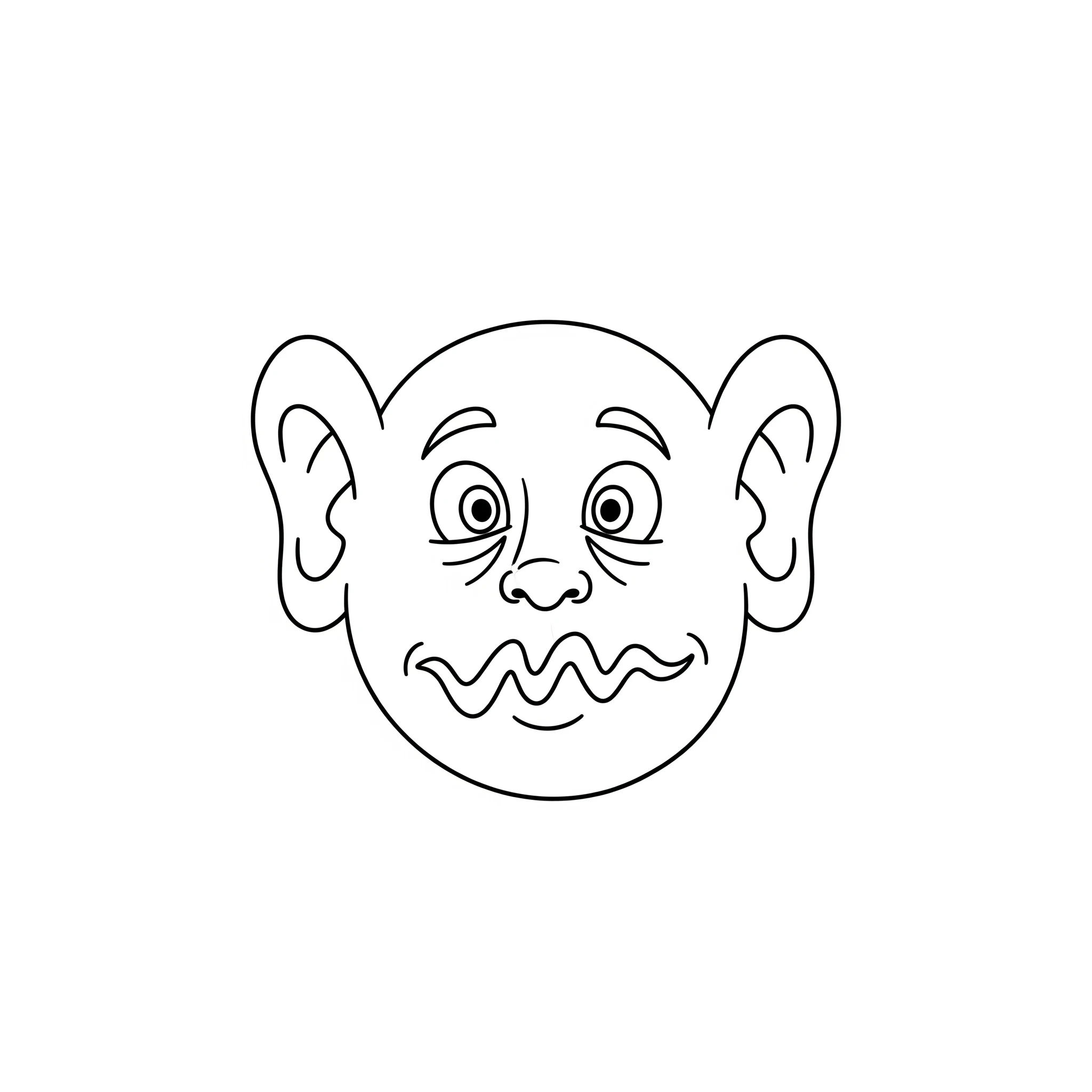 coloriage Visage gratuit à imprimer 1