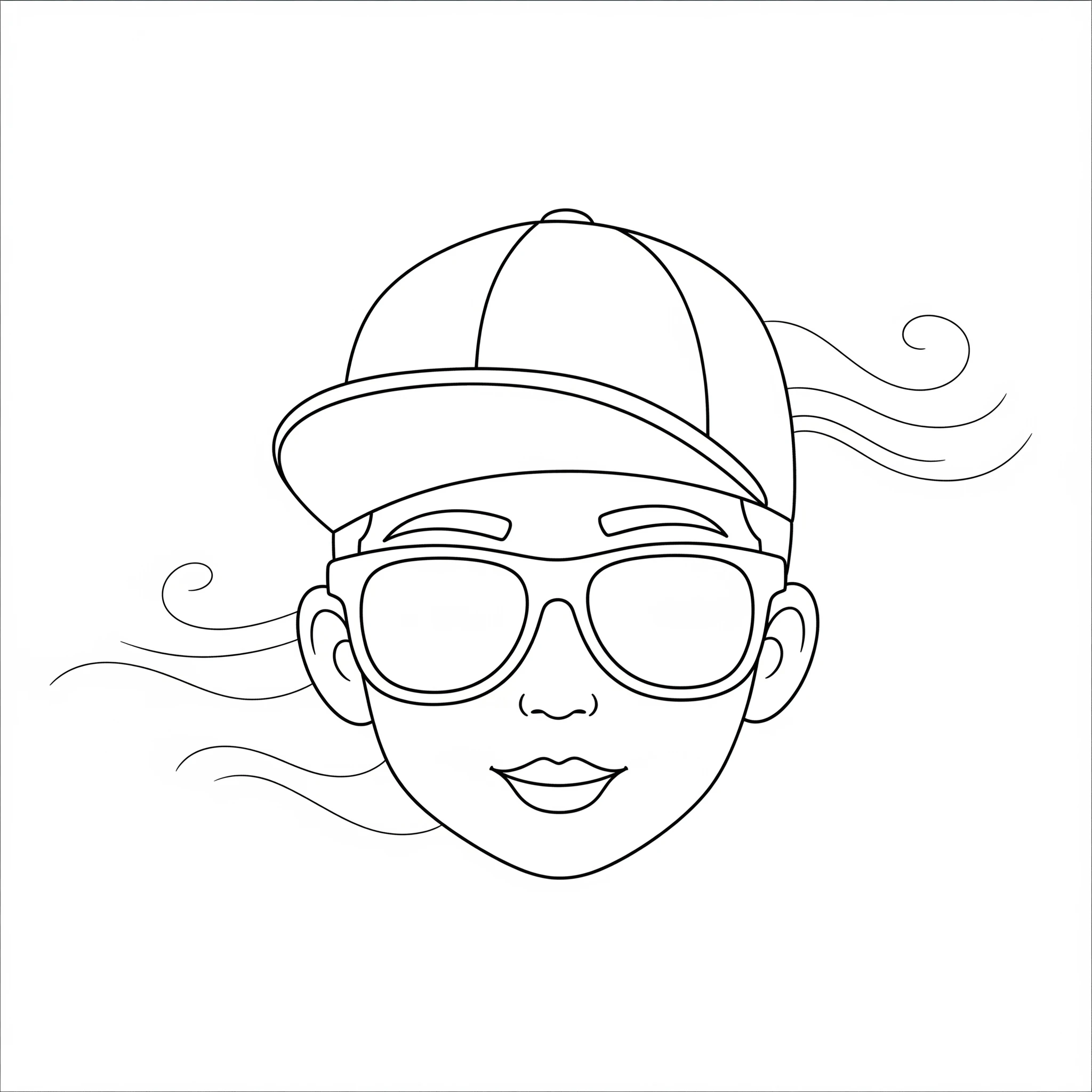 coloriage Visage pour enfant de 8 ans