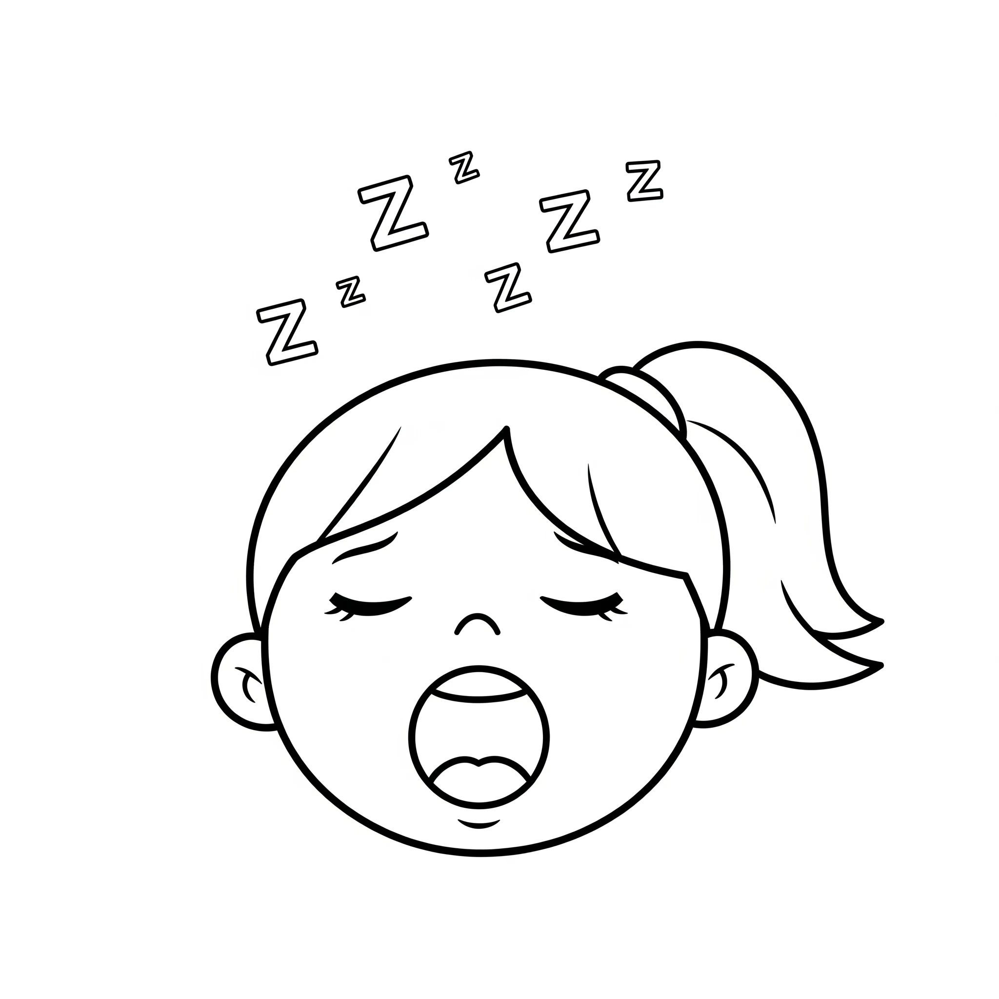 coloriage Visage à imprimer pour enfant de 4 ans