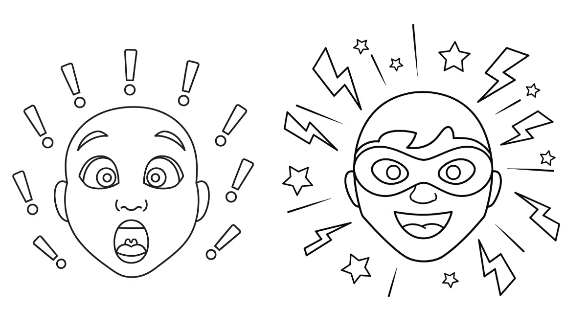 coloriage Visage educatif pour enfant