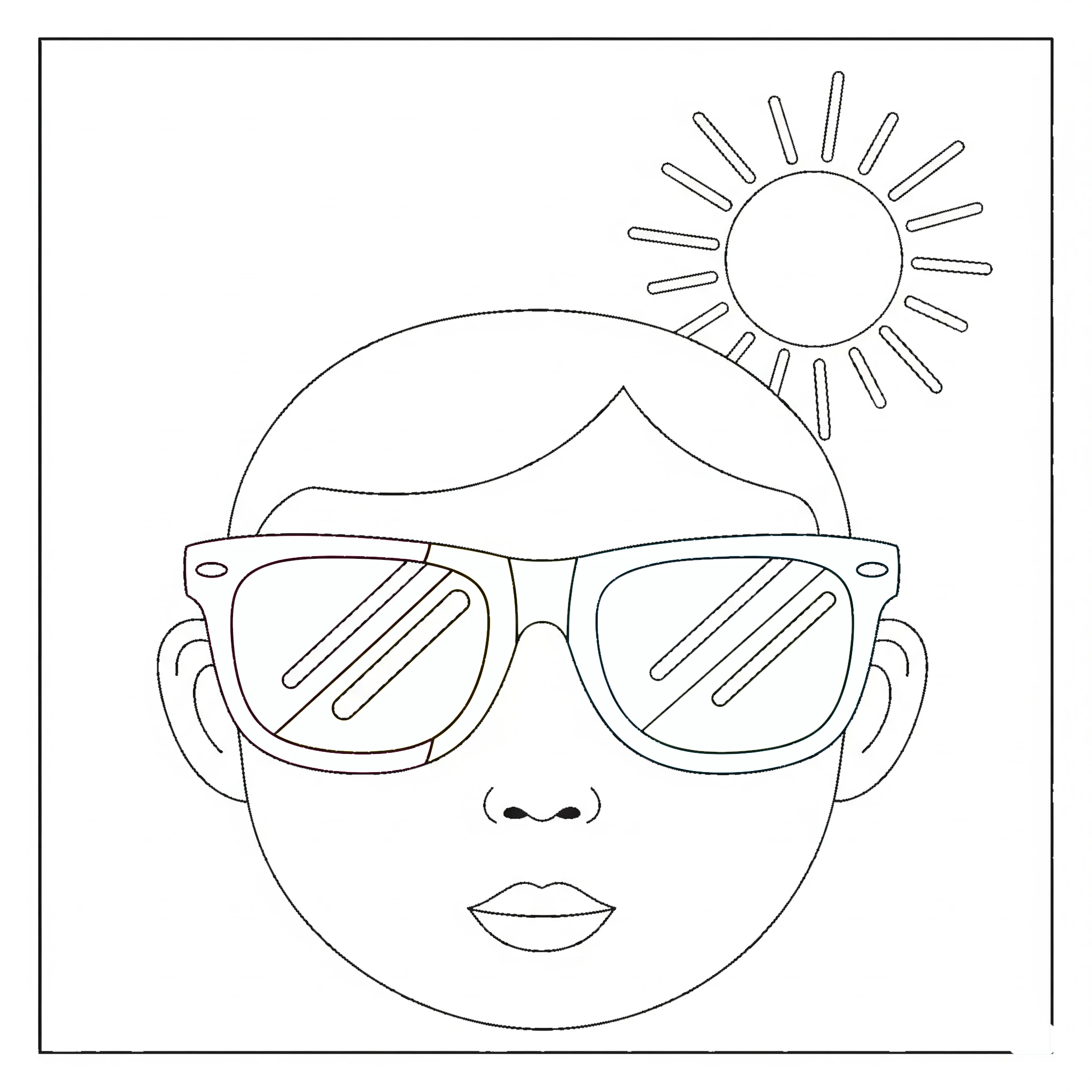 a imprimer coloriage Visage gratuit