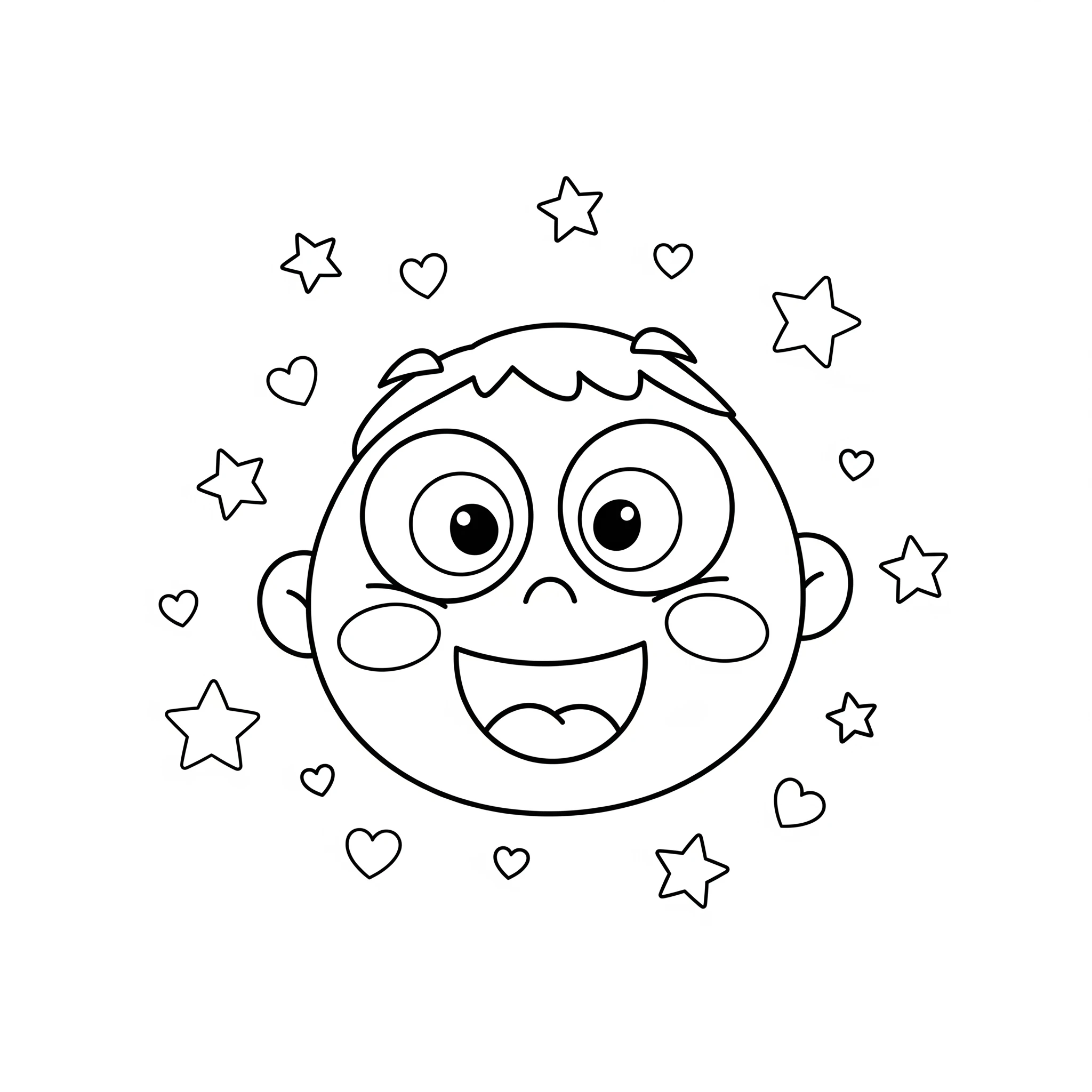 coloriage Visage à imprimer pour enfant de 10 ans