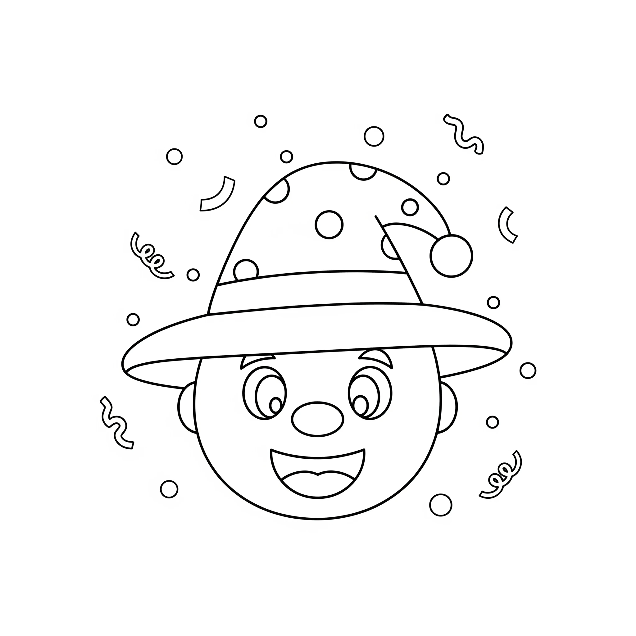 coloriage Visage de pour enfants