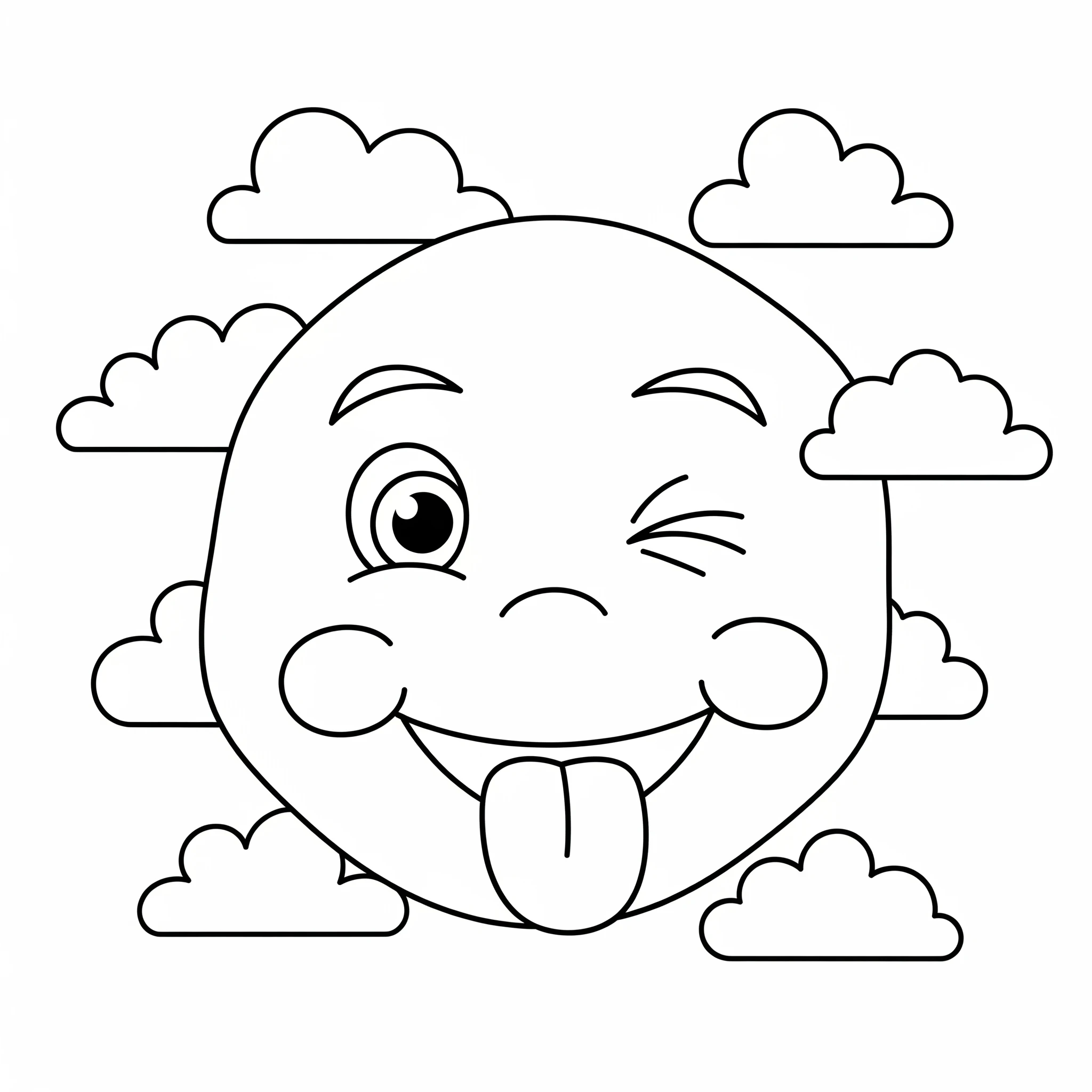 coloriage Visage a dessiner et imprimer
