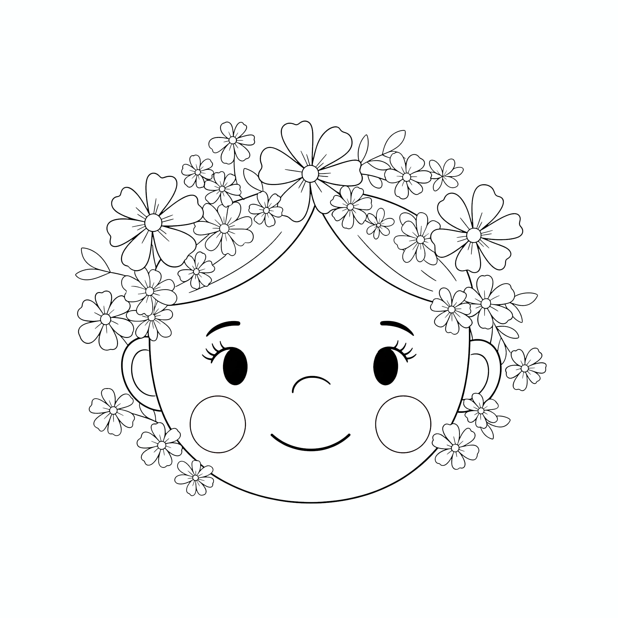 coloriage Visage à imprimer pdf