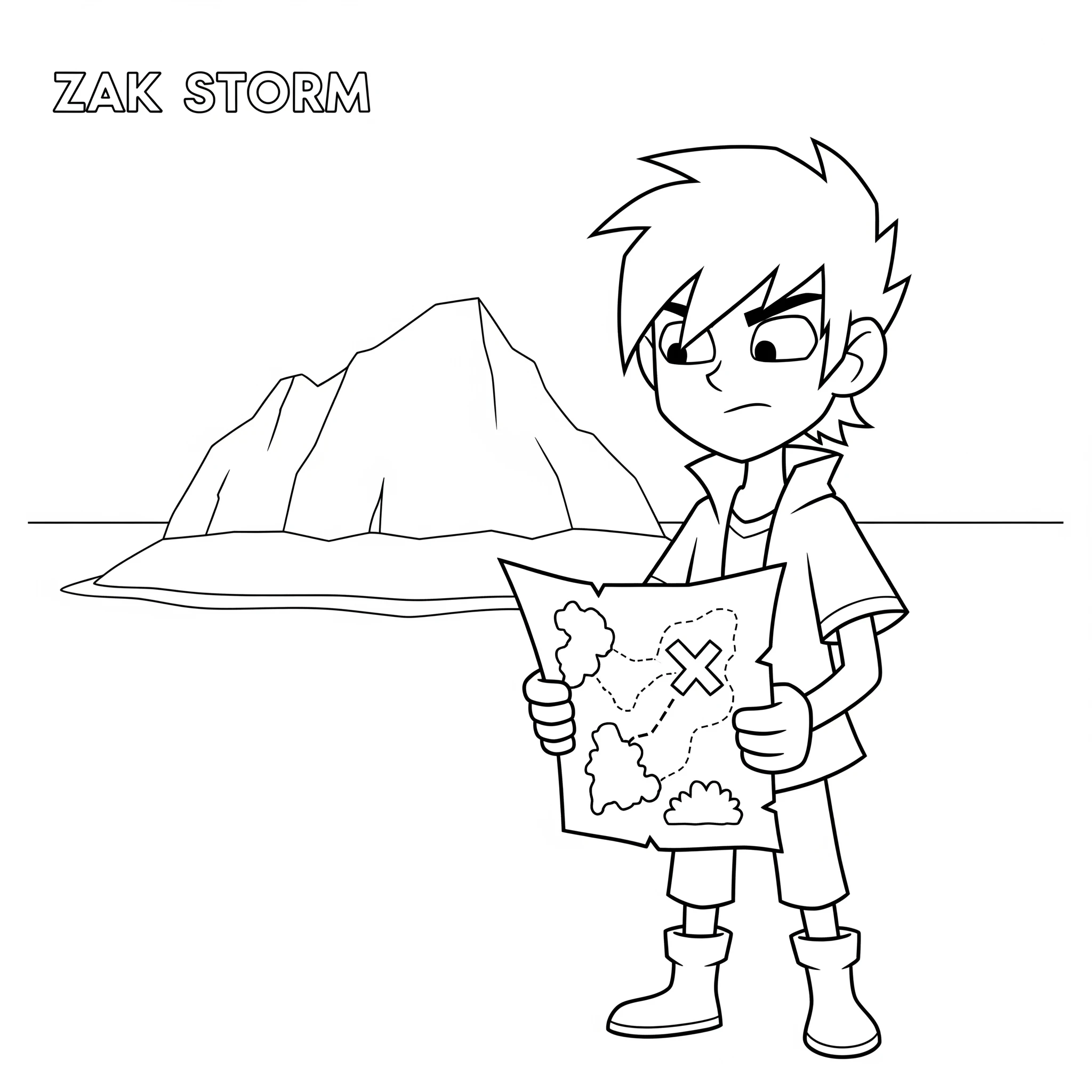 coloriage Zak Storm pour enfant de 5 ans