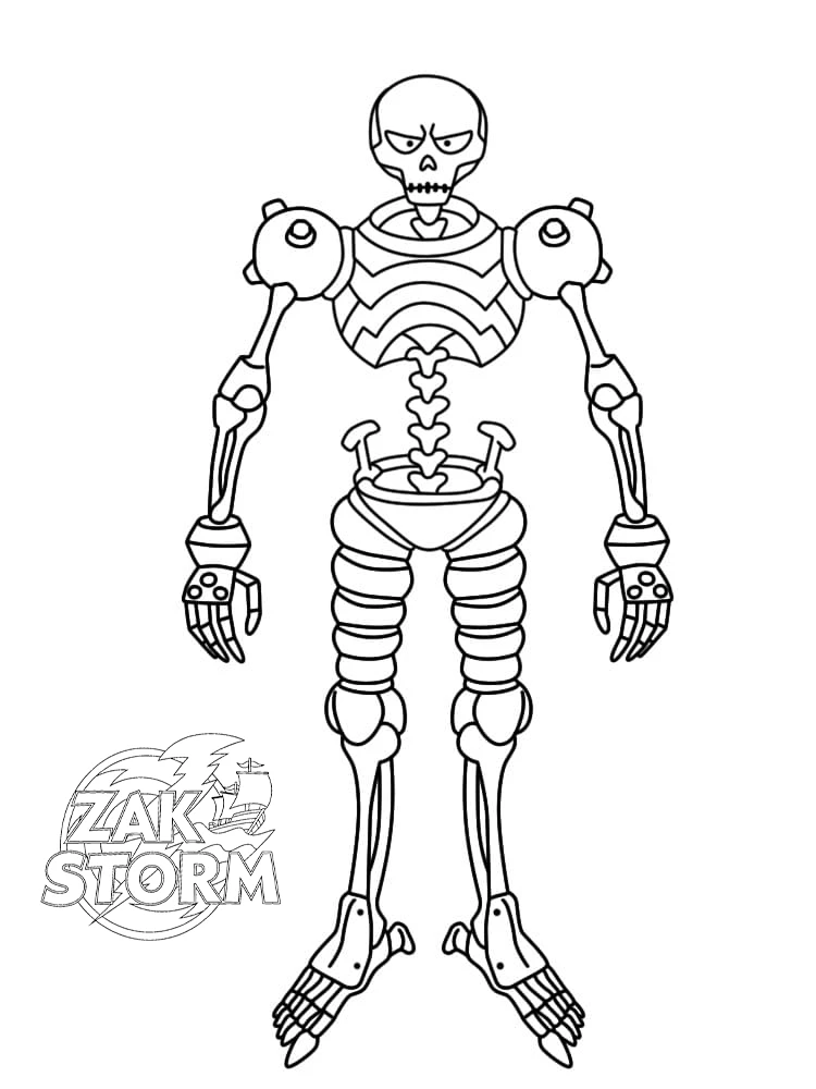 coloriage Zak Storm à imprimer pour enfant de 2 ans 1
