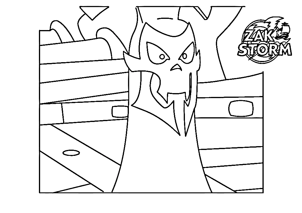 coloriage Zak Storm et decoupage