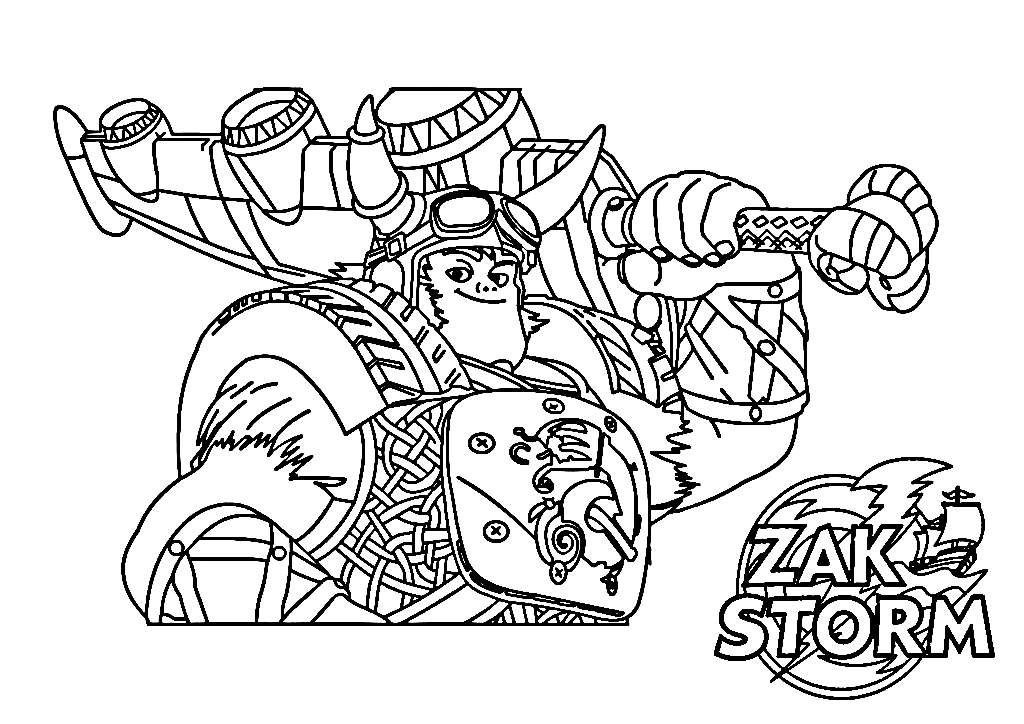 coloriage Zak Storm en ligne pour enfant