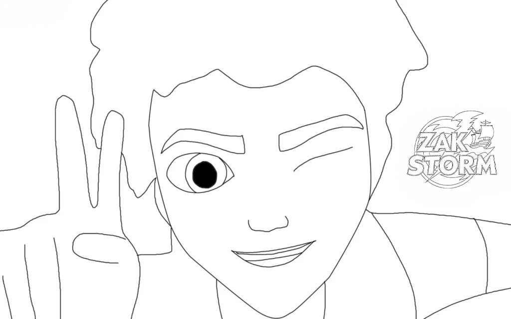 coloriage Zak Storm et decoupage a imprimer gratuit