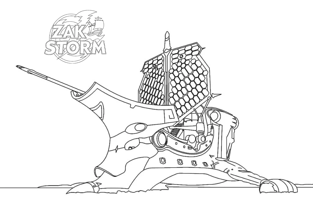 coloriage Zak Storm à imprimer pour enfants