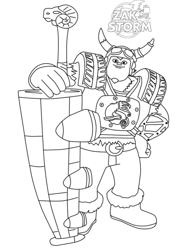 coloriage Zak Storm gratuit en ligne