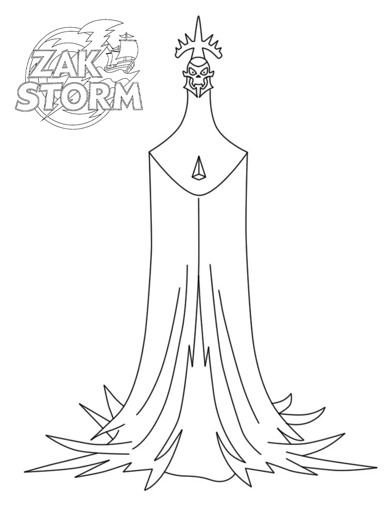 coloriage Zak Storm à imprimer pour enfant de 9 ans