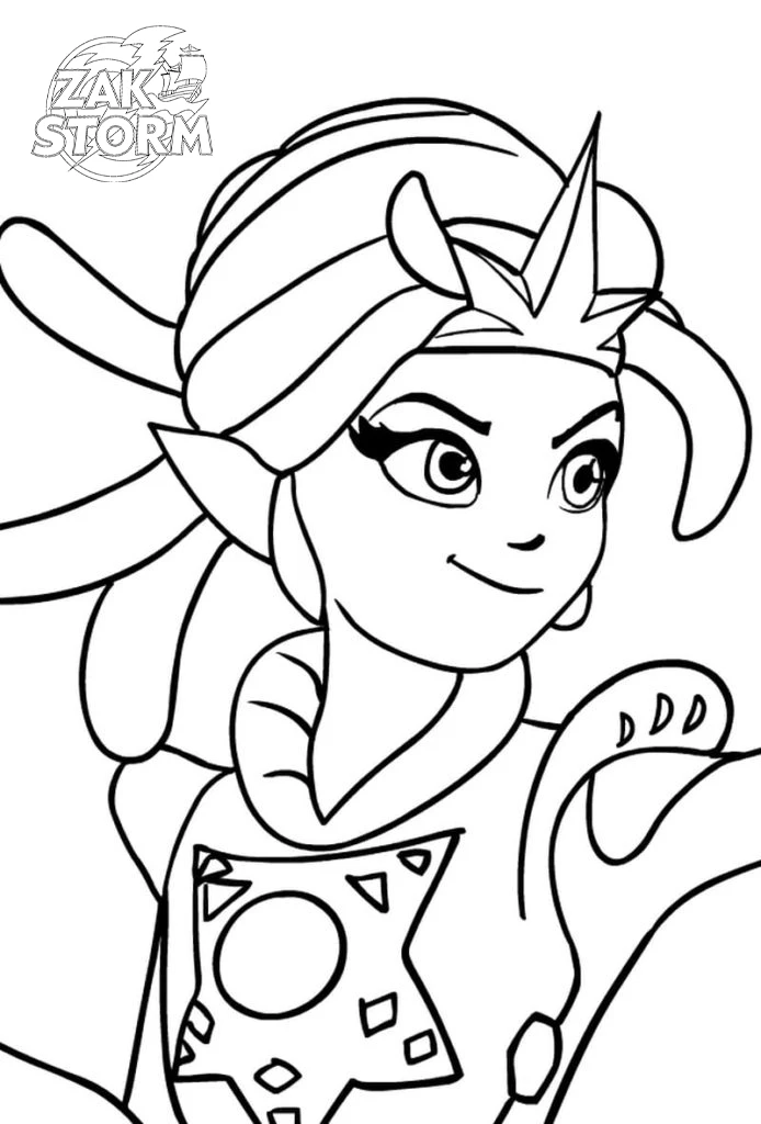 coloriage Zak Storm gratuit en ligne 1