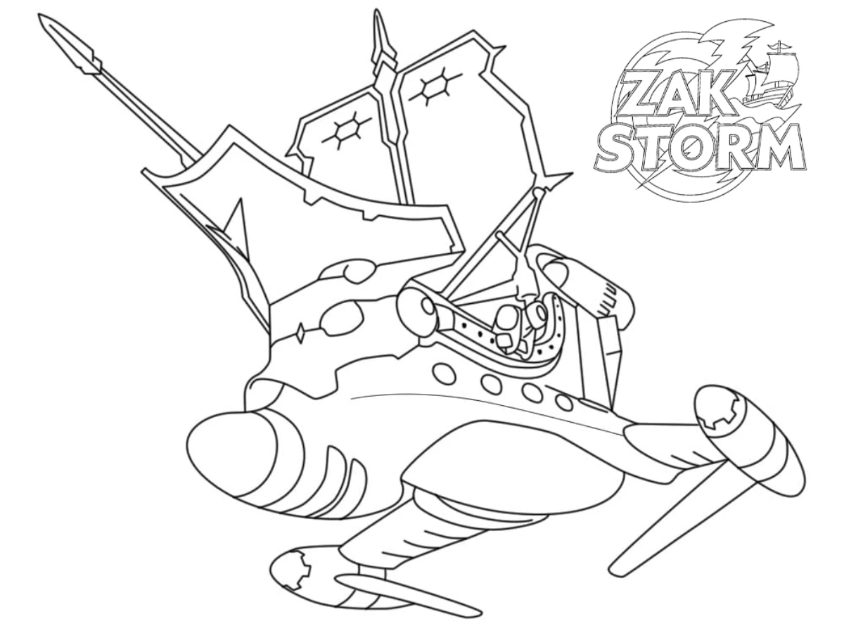 coloriage Zak Storm à imprimer pdf