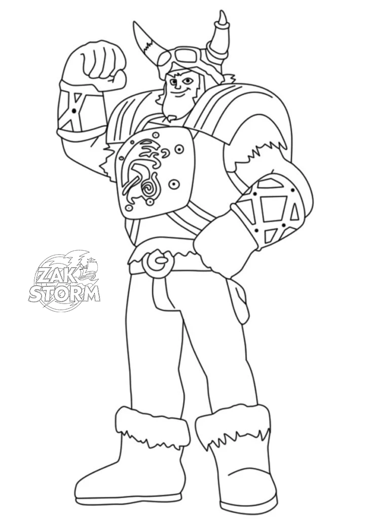 coloriage Zak Storm à imprimer pdf gratuit 1