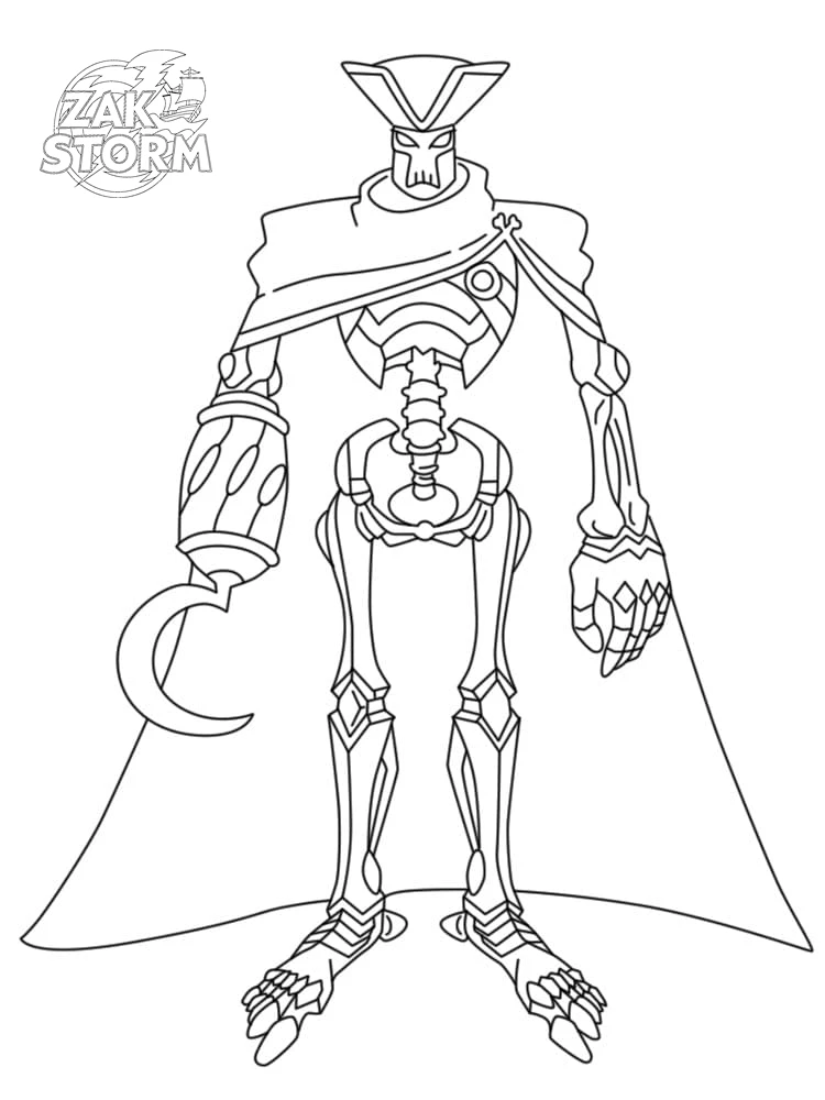 coloriage Zak Storm à imprimer pour enfant de 7 ans