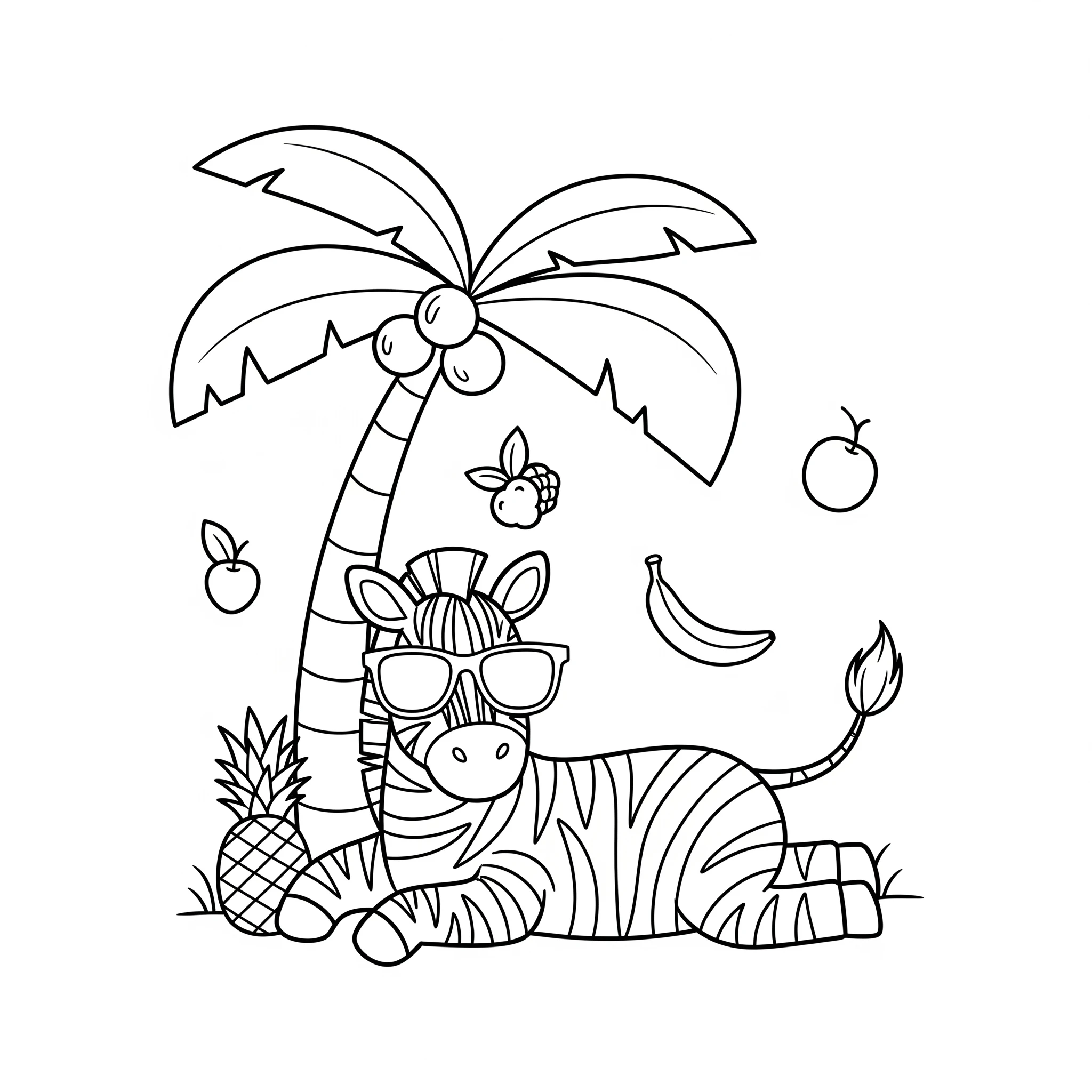 coloriage Zebre a colorier en ligne gratuitement 1