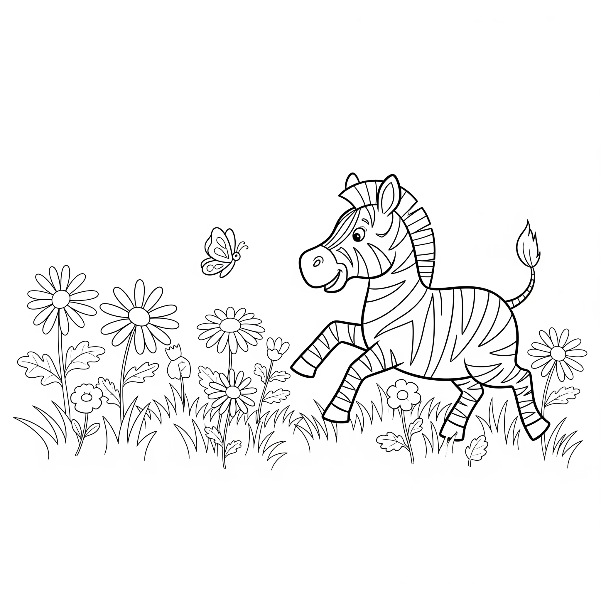 coloriage Zebre pour primaire