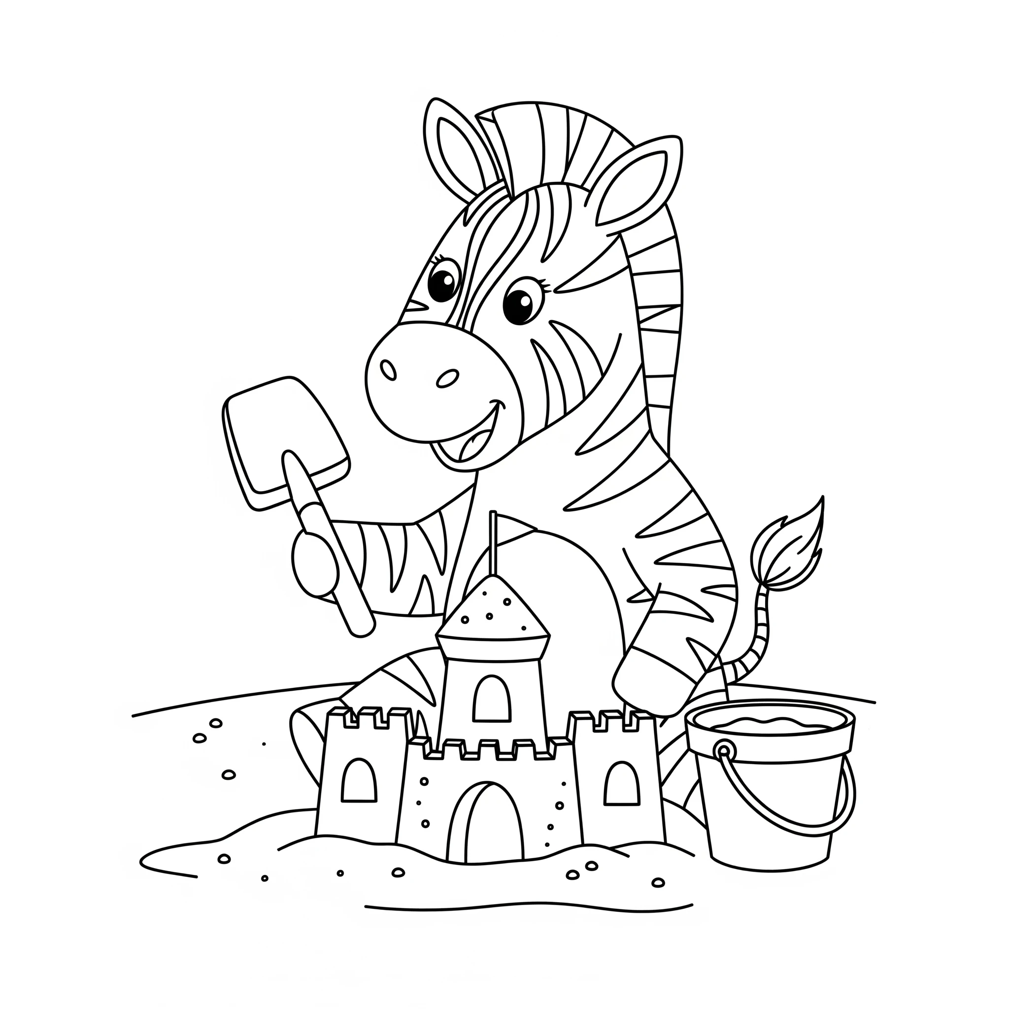 coloriage Zebre pour enfant a imprimer gratuit