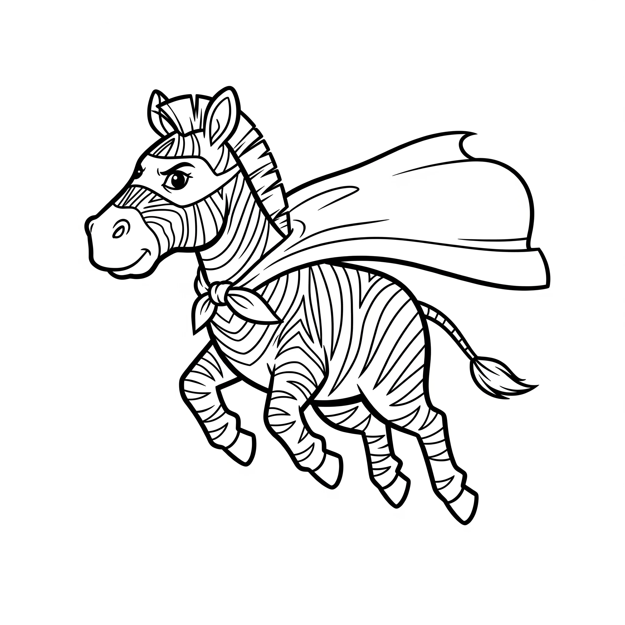 coloriage Zebre pour enfants à télécharger