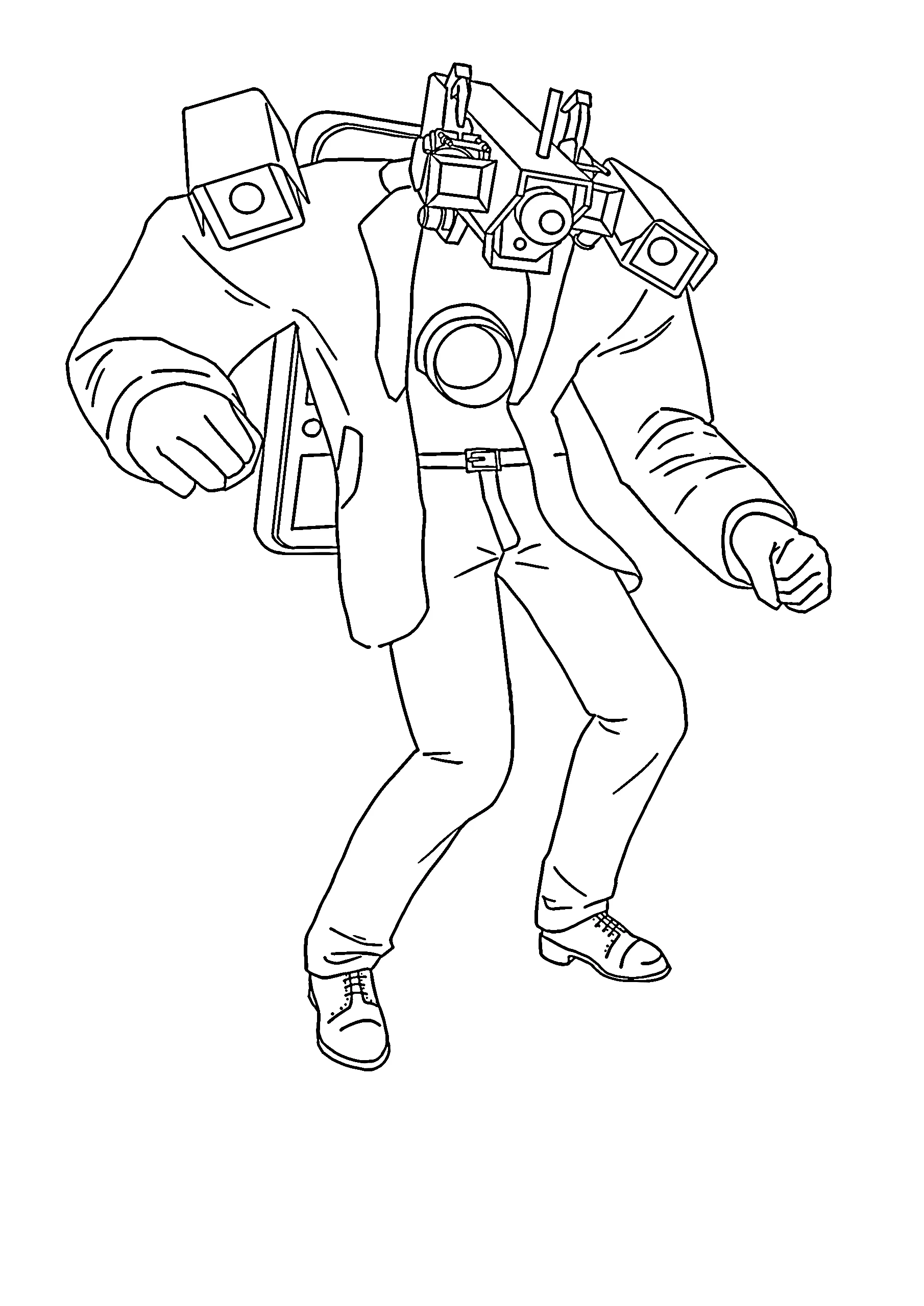 coloriage Cameraman de pour enfants
