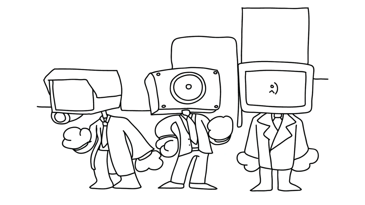 coloriage Cameraman a telecharger