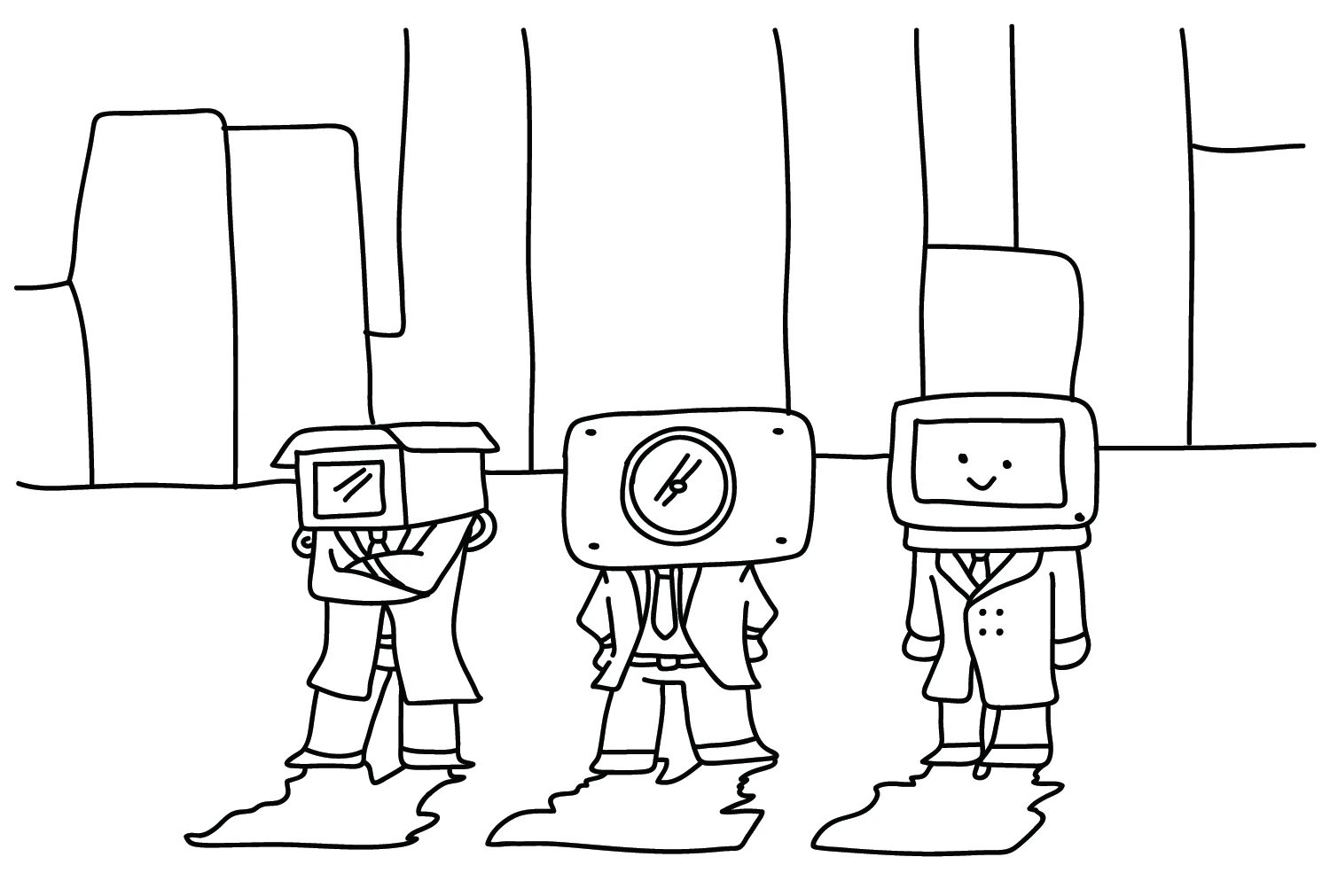 coloriage Cameraman à imprimer pour enfant de 6 ans