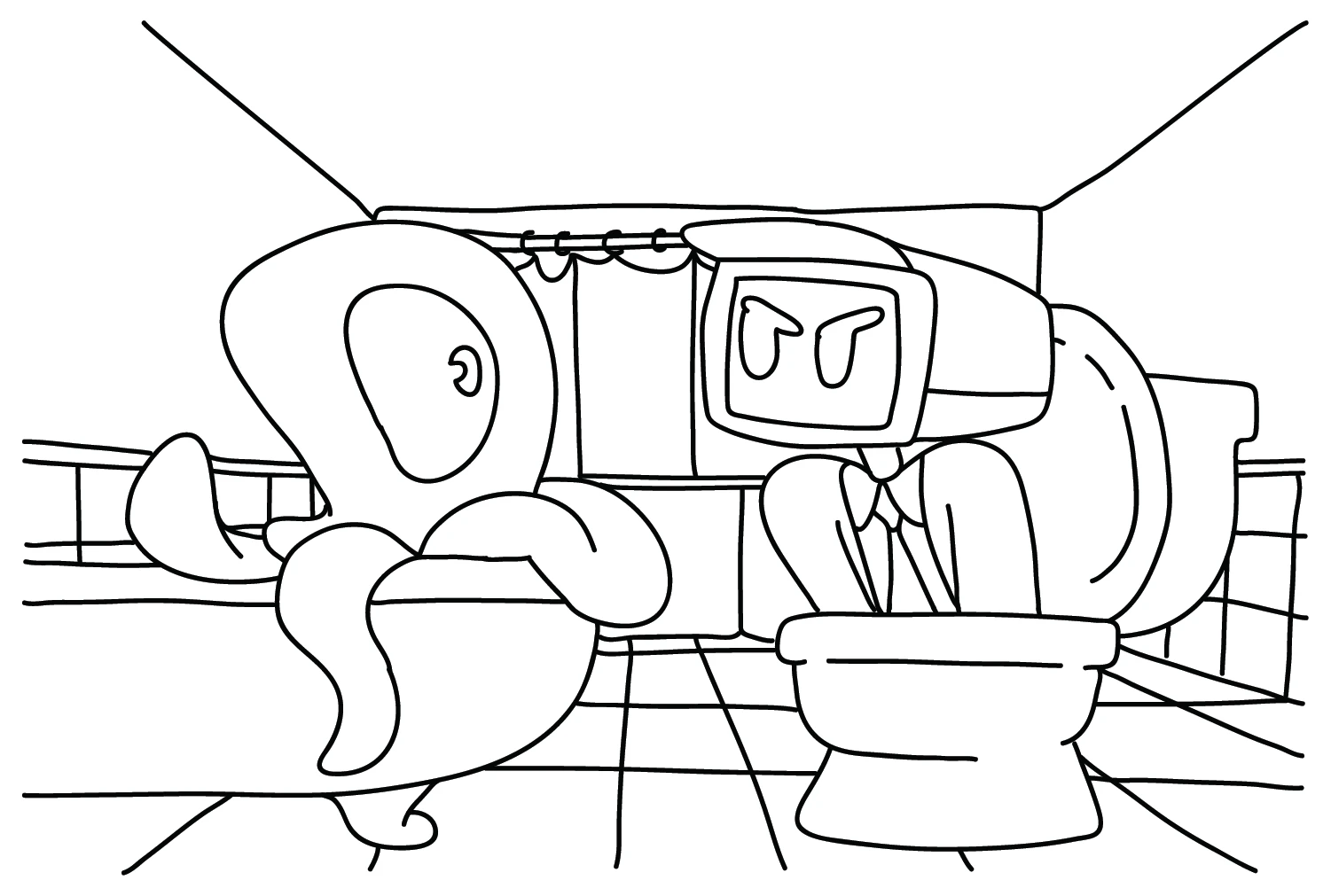 coloriage Cameraman pour enfant de 5 ans