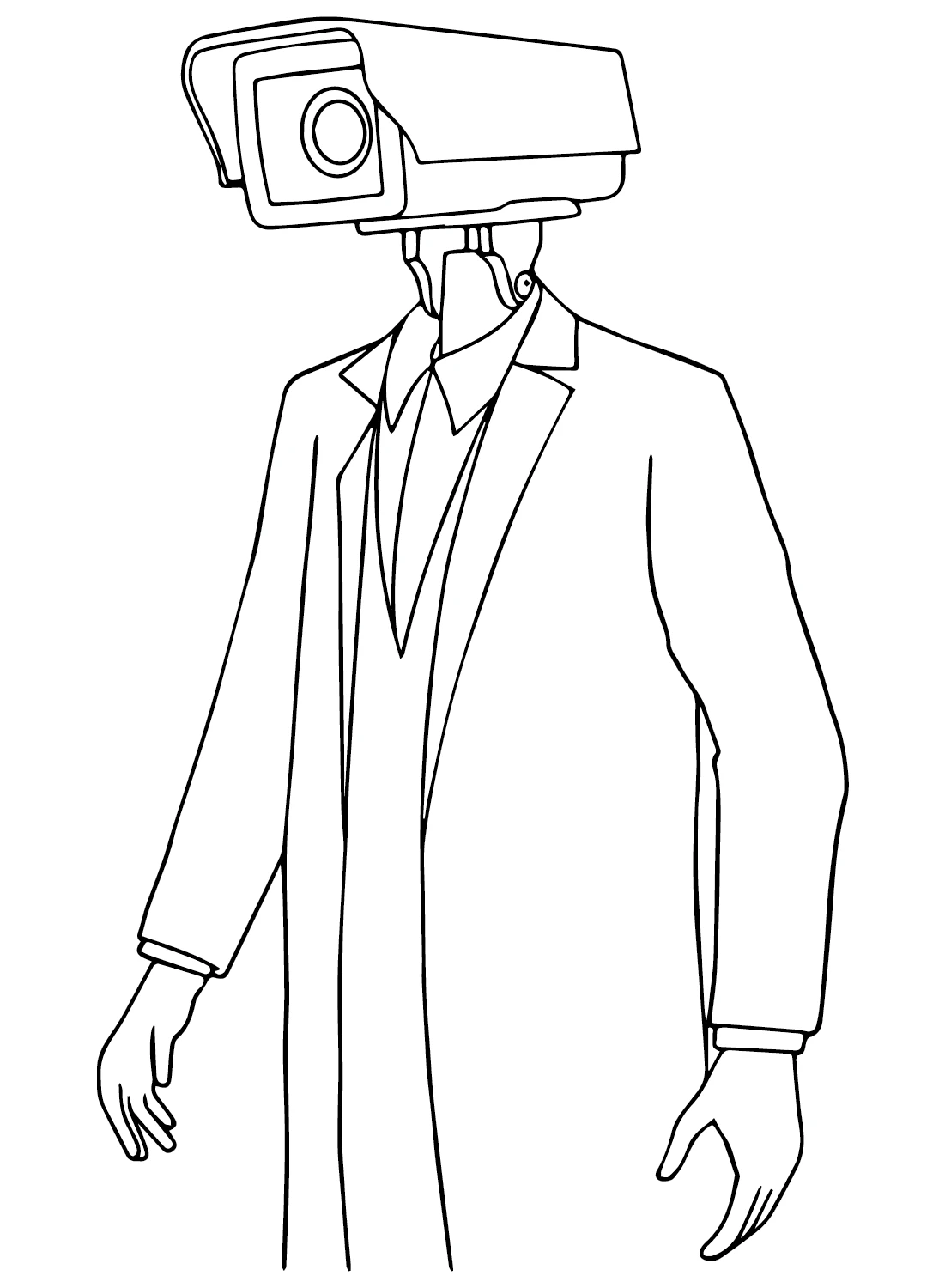 coloriage Cameraman à imprimer pour enfant de 6 ans 1