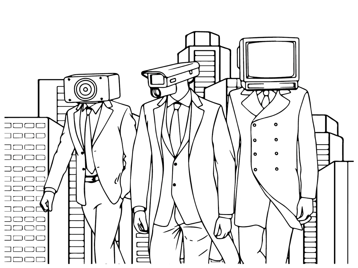 coloriage Cameraman a colorier en ligne gratuitement