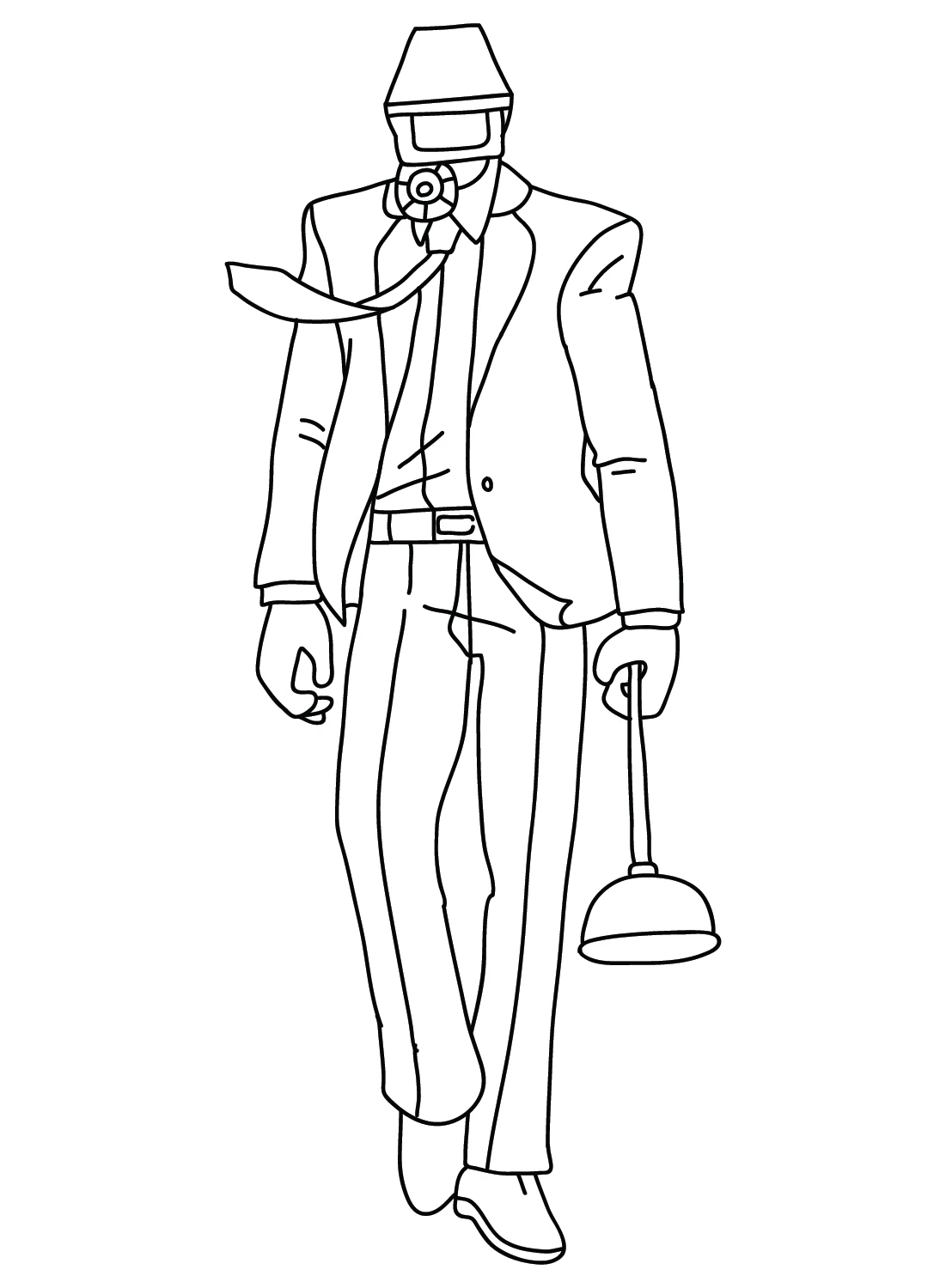 coloriage Cameraman pour enfants a imprimer