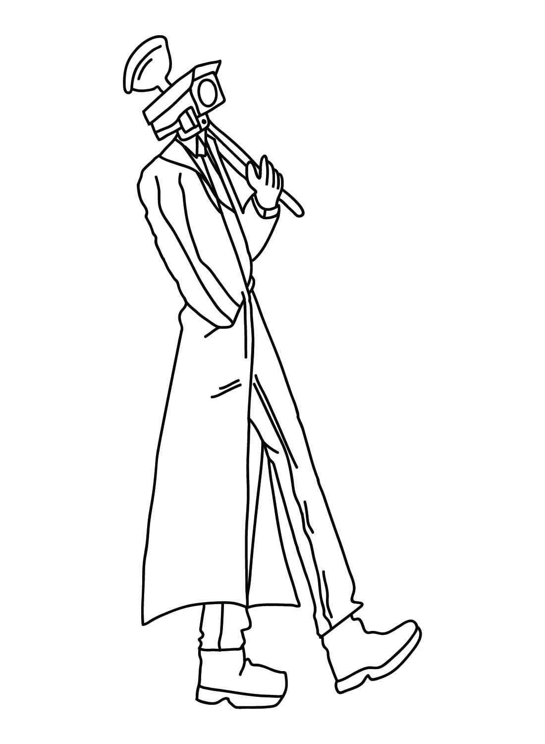 coloriage Cameraman pour primaire