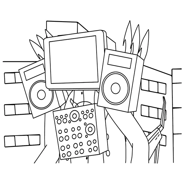 coloriage Cameraman gratuit pour enfants 1