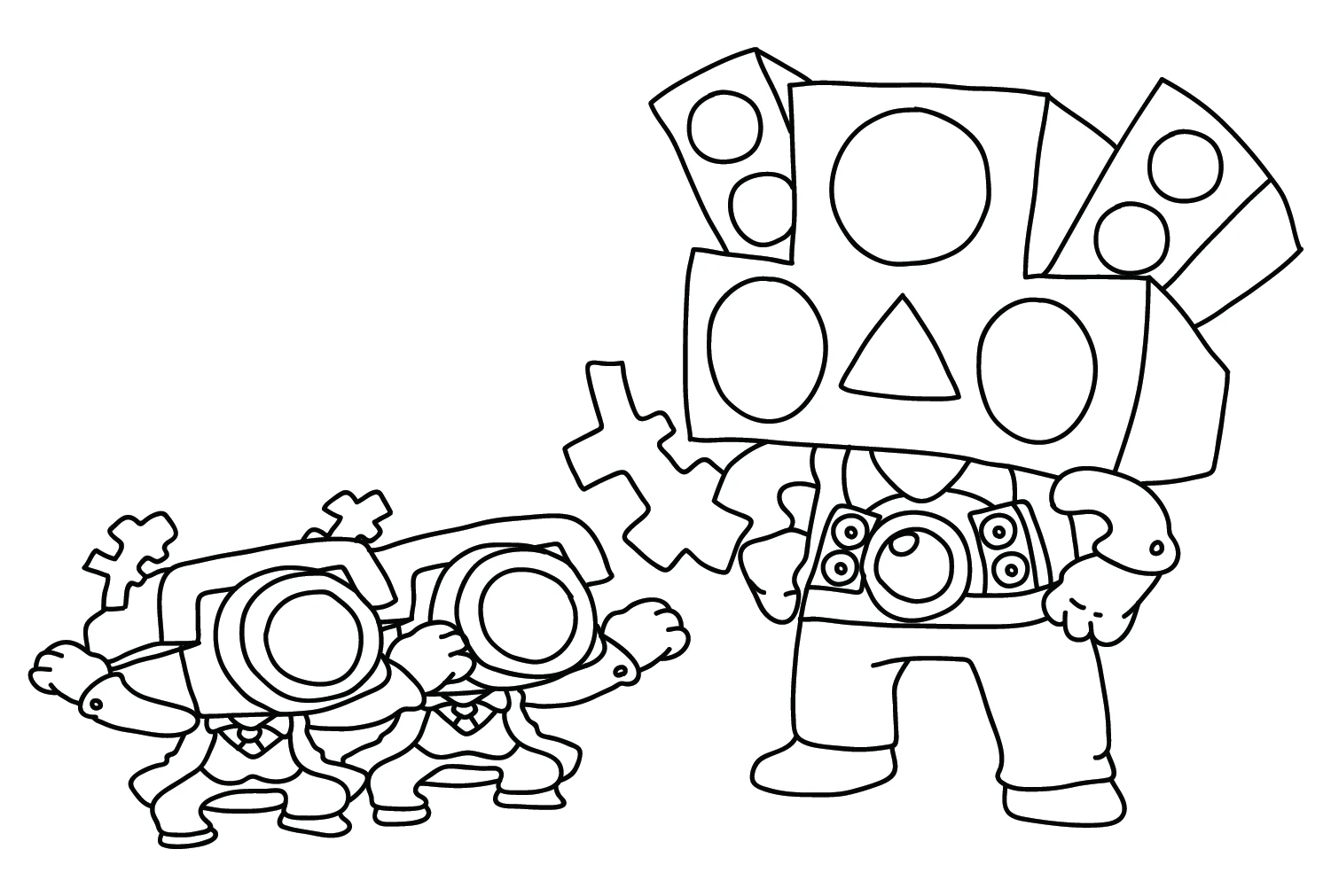 coloriage Cameraman à imprimer pour enfants 1