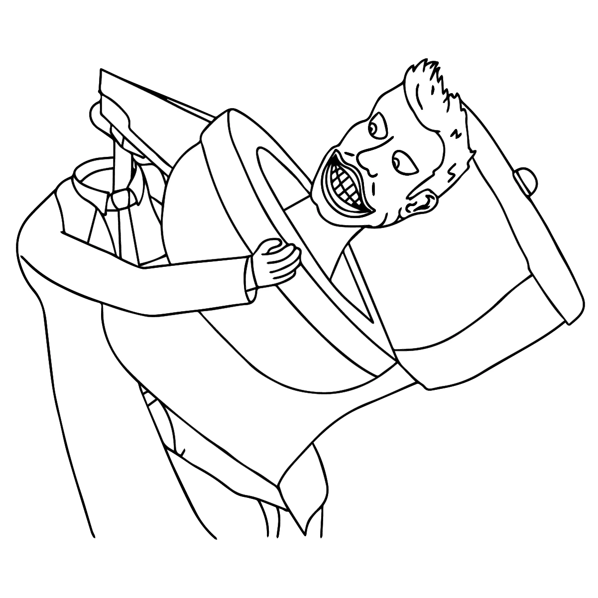 image pour coloriage Cameraman enfant 1