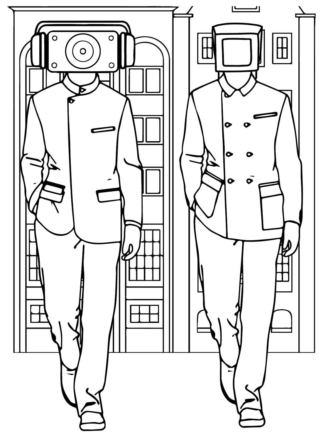 coloriage Cameraman educatif pour enfant