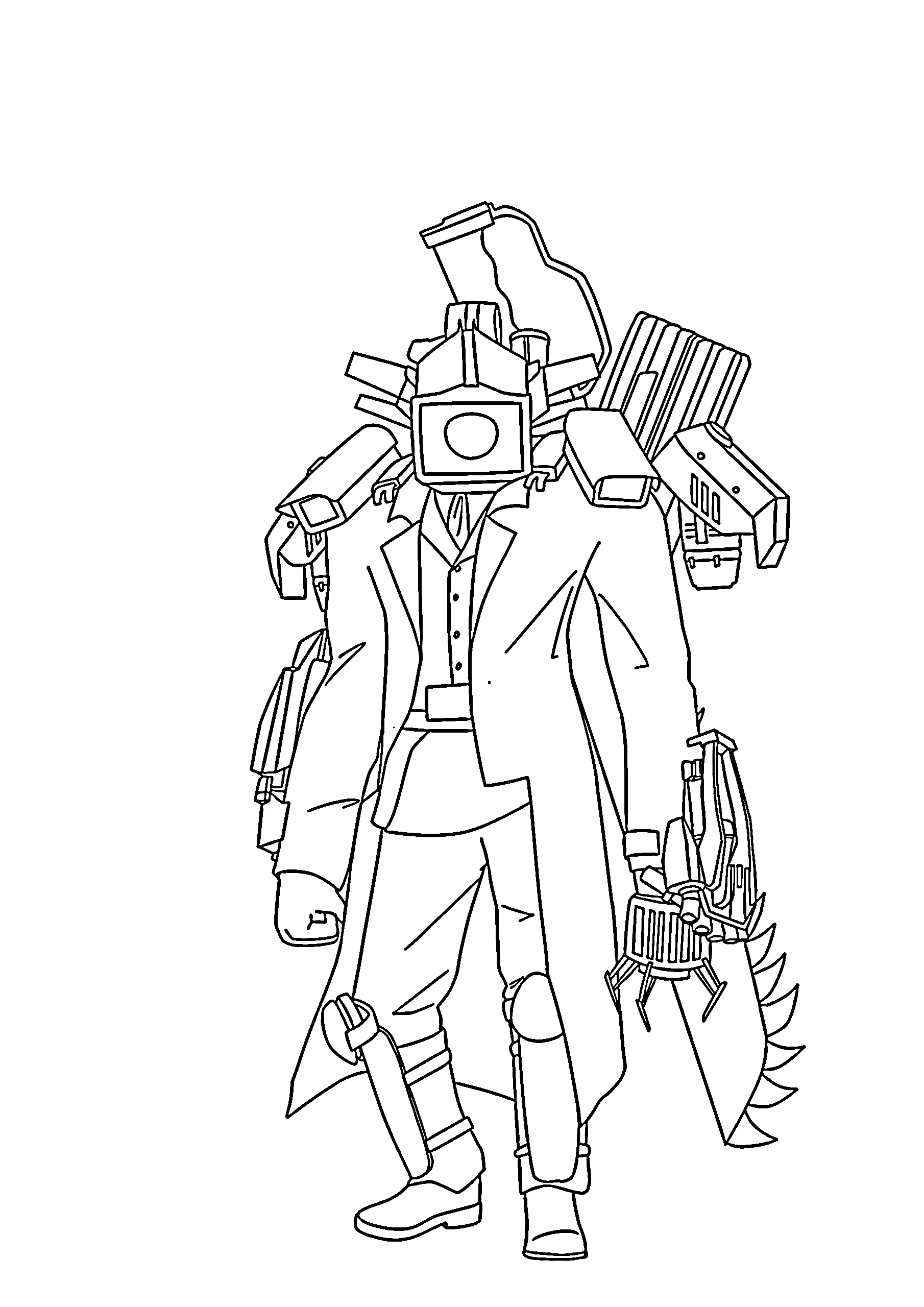 coloriage Cameraman a imprimer pour enfant de 4 ans