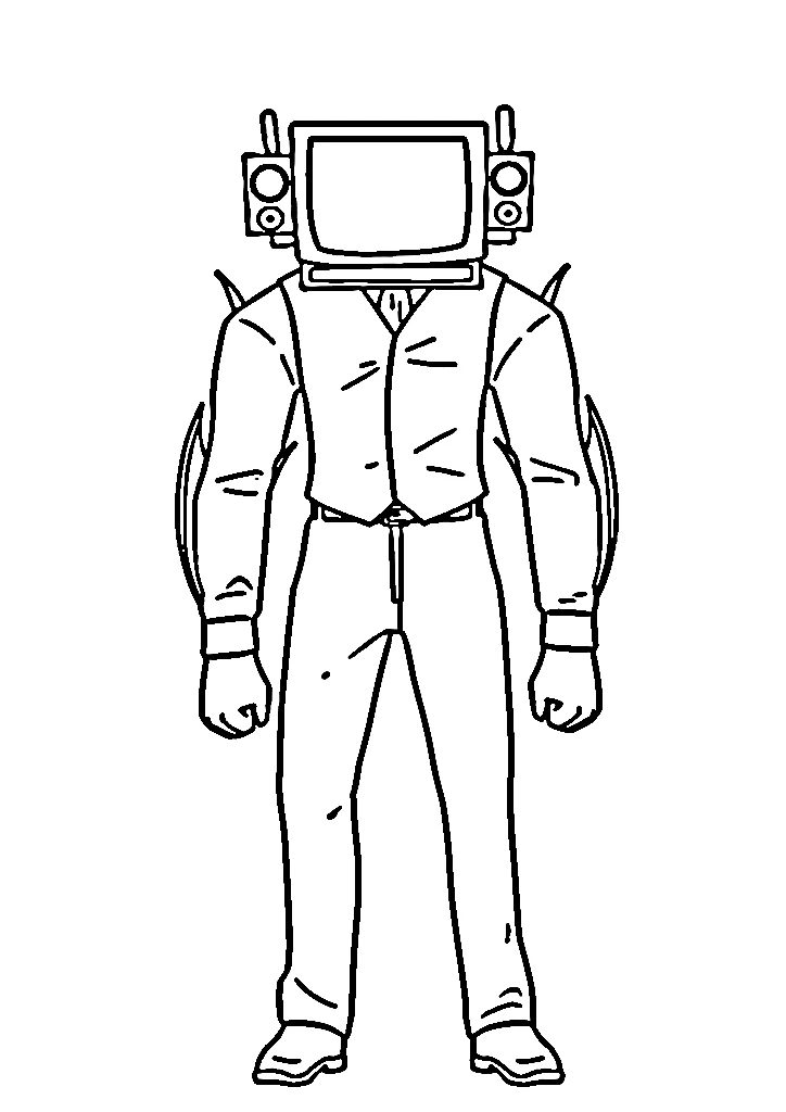coloriage Cameraman pour enfant a imprimer gratuit