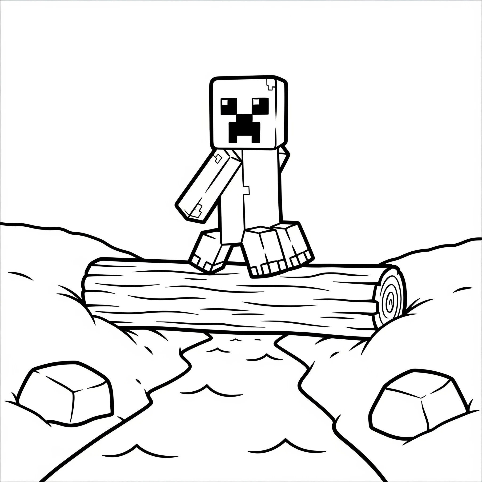 coloriage Creeper pour enfant de 10 ans