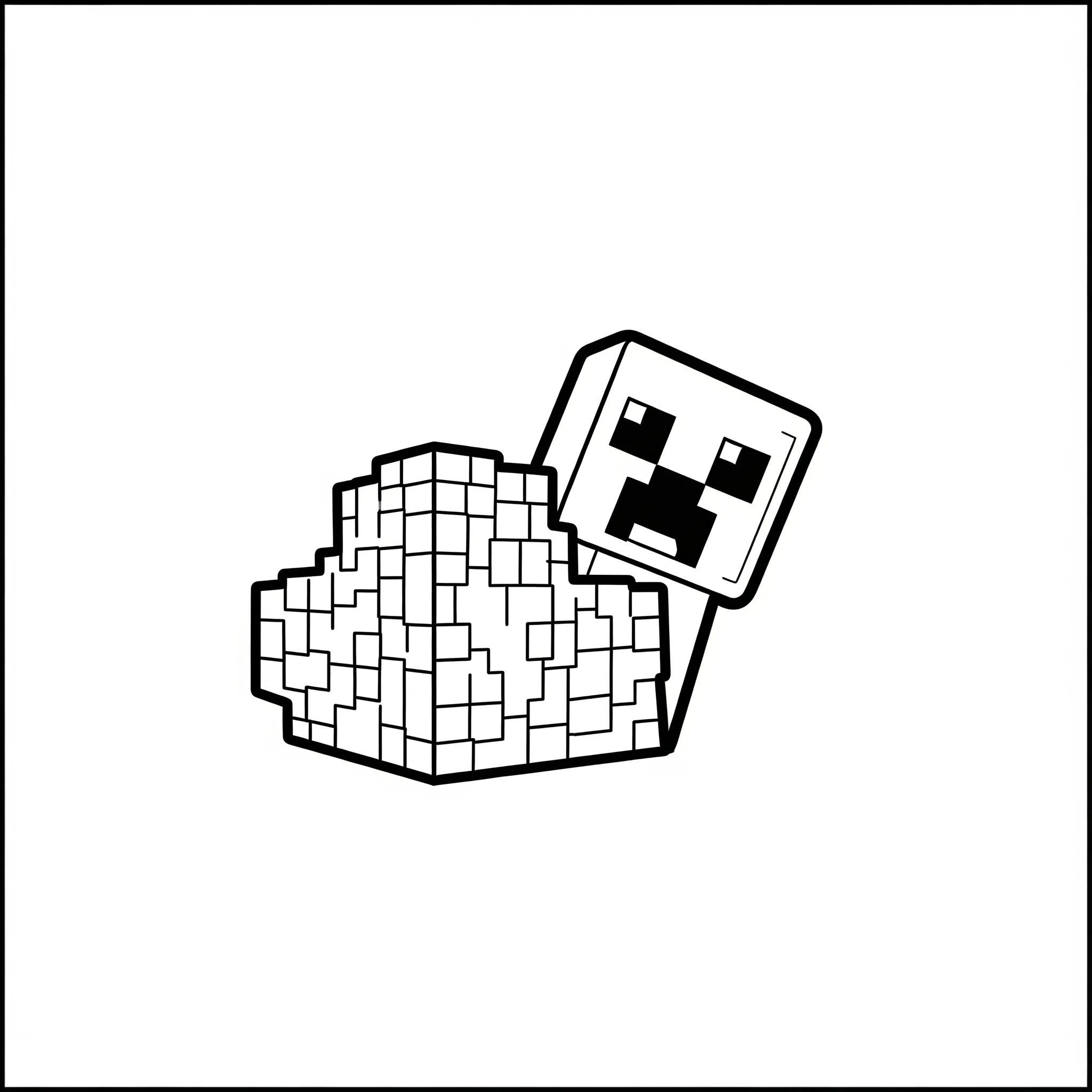 imprimer coloriage Creeper