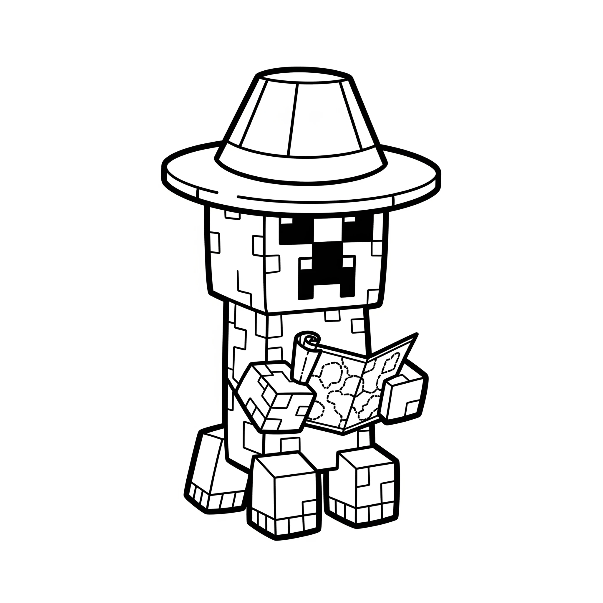 coloriage Creeper et dessins