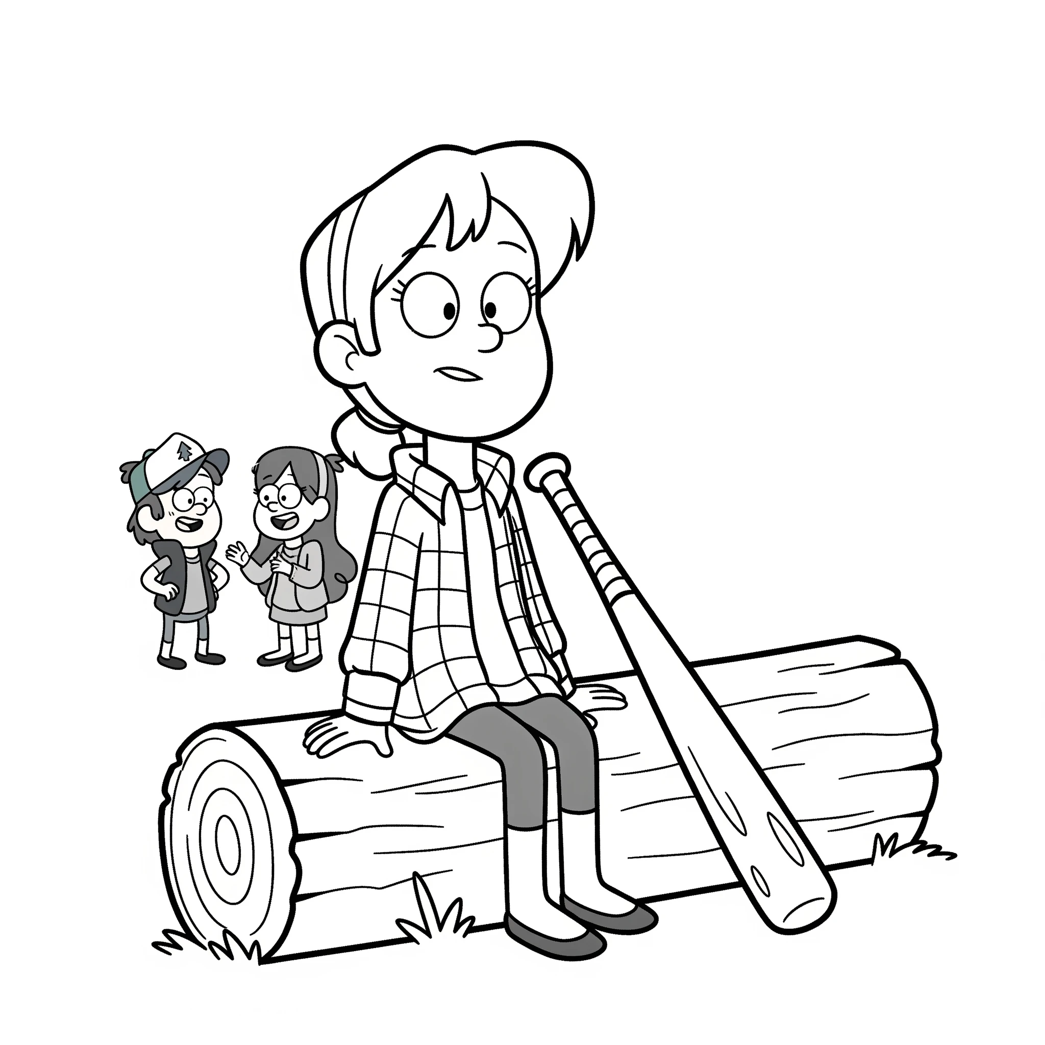 coloriage Gravity Falls pour primaire 1