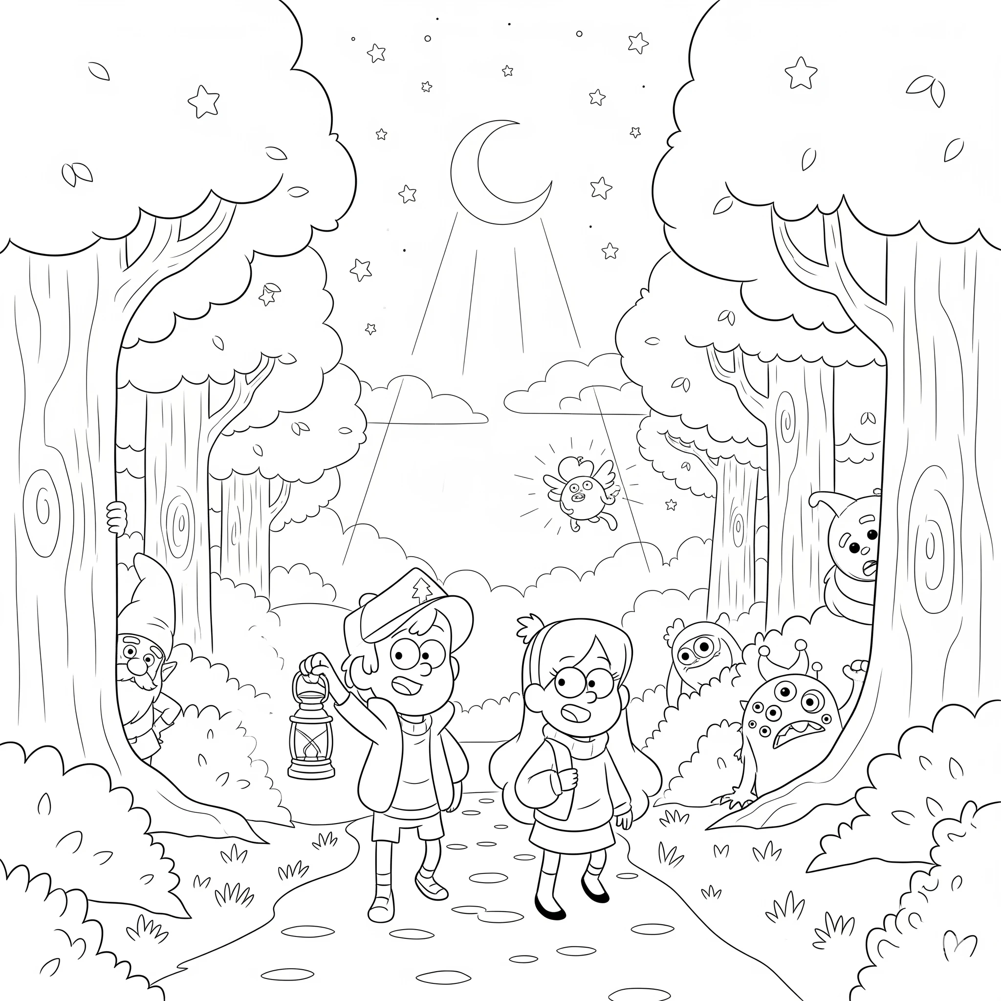 coloriage Gravity Falls à imprimer