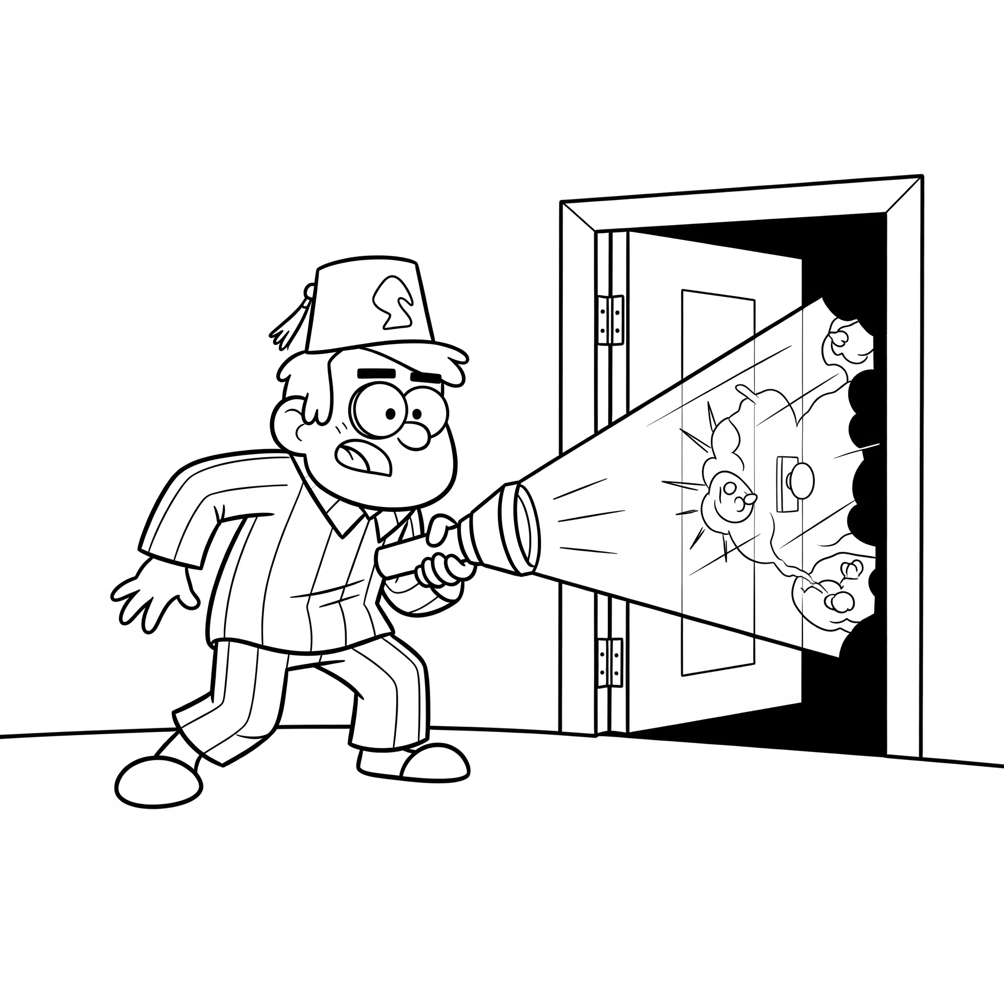 coloriage Gravity Falls gratuit en ligne