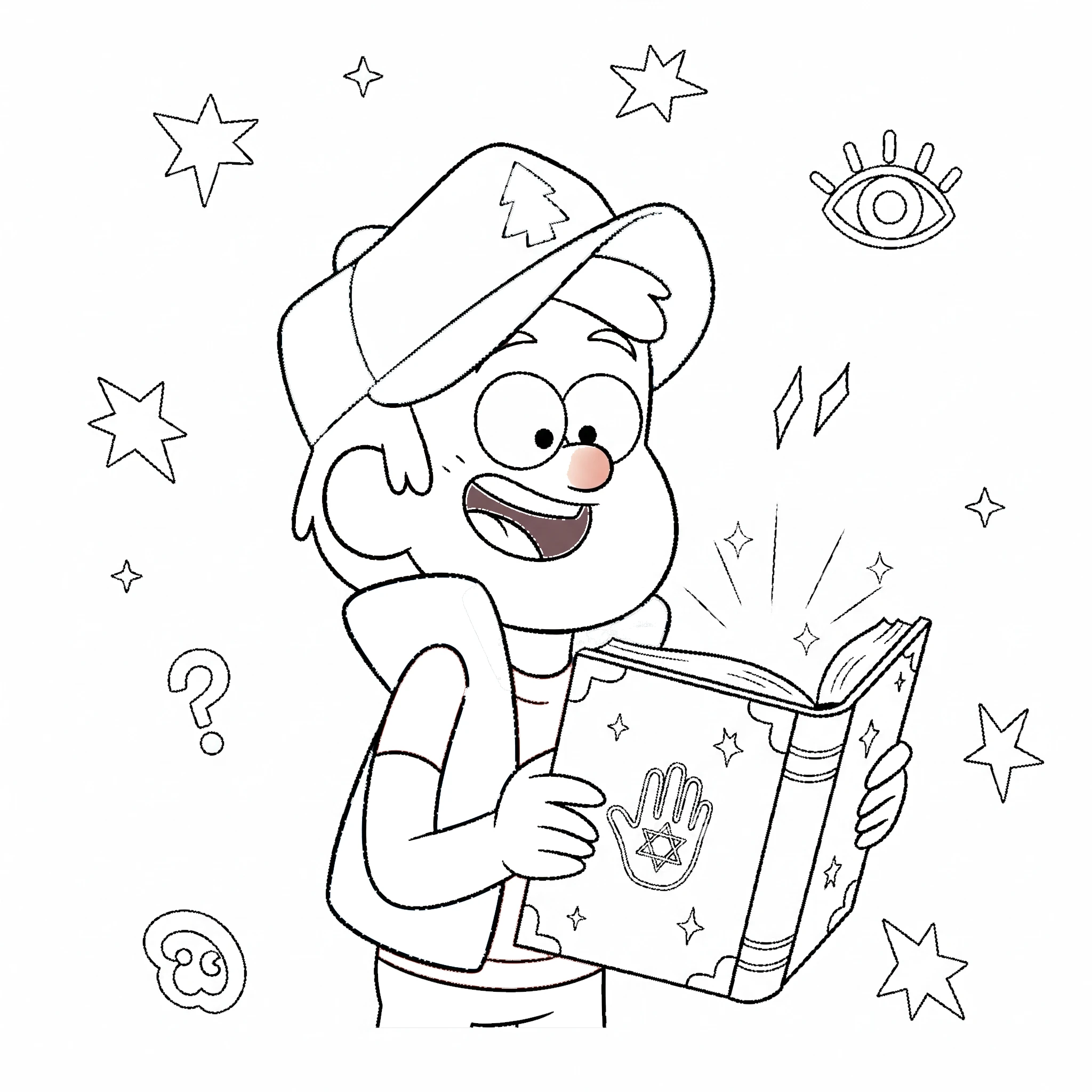 coloriage Gravity Falls gratuit a imprimer