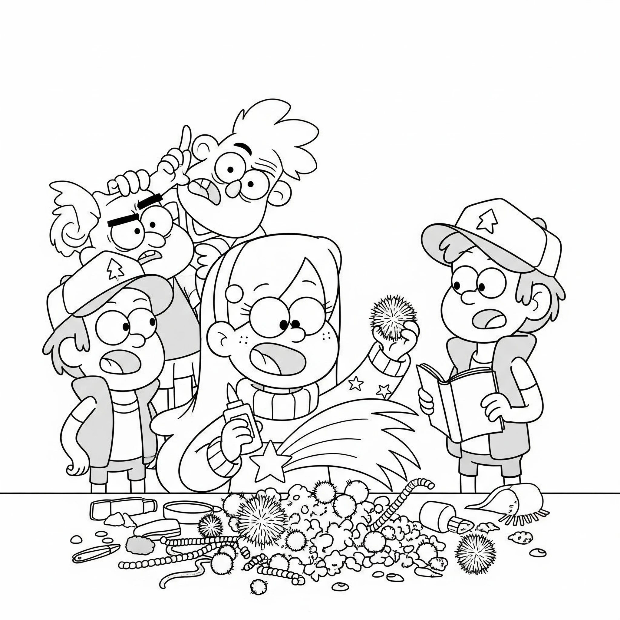 coloriage Gravity Falls pour enfant