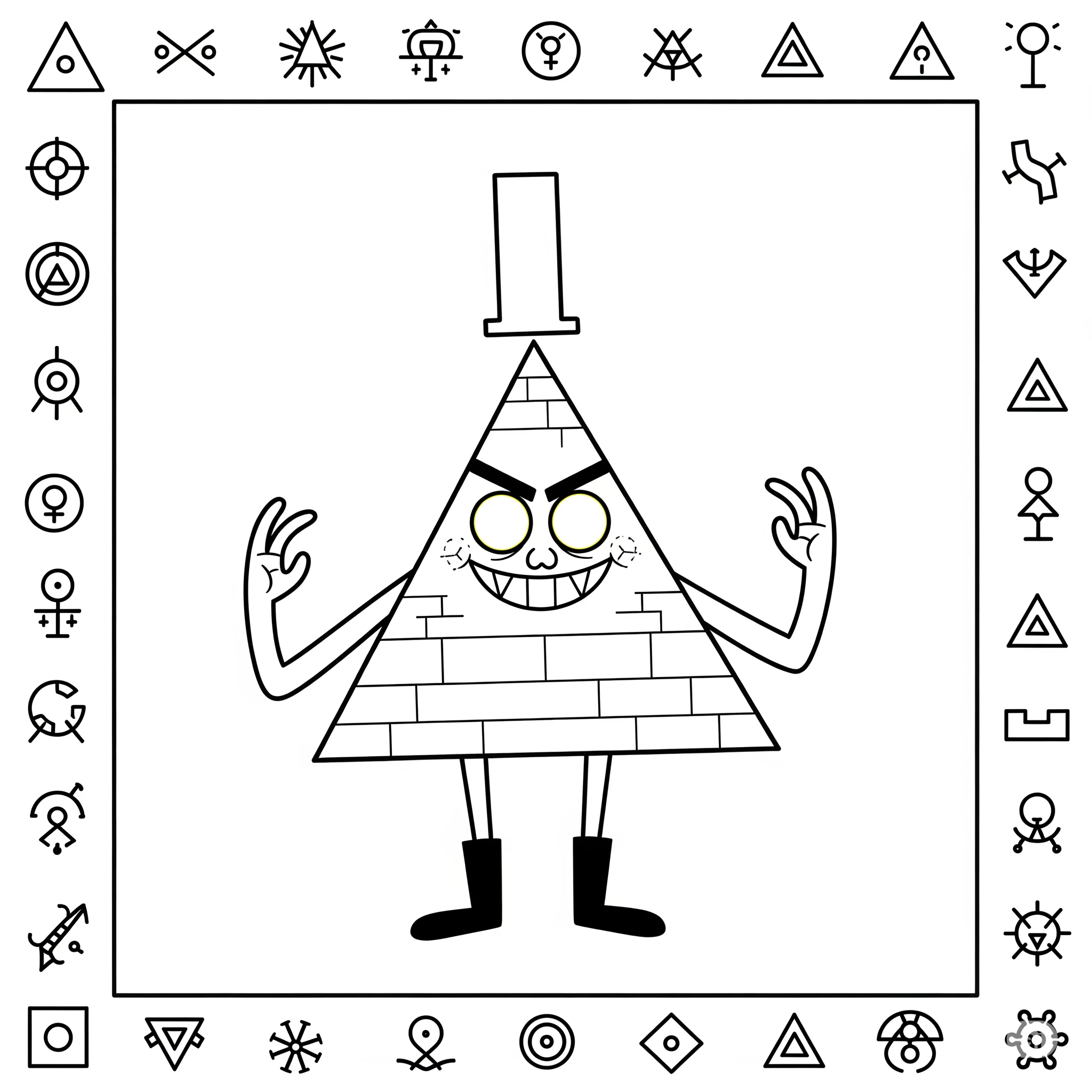 coloriage Gravity Falls a colorier en ligne