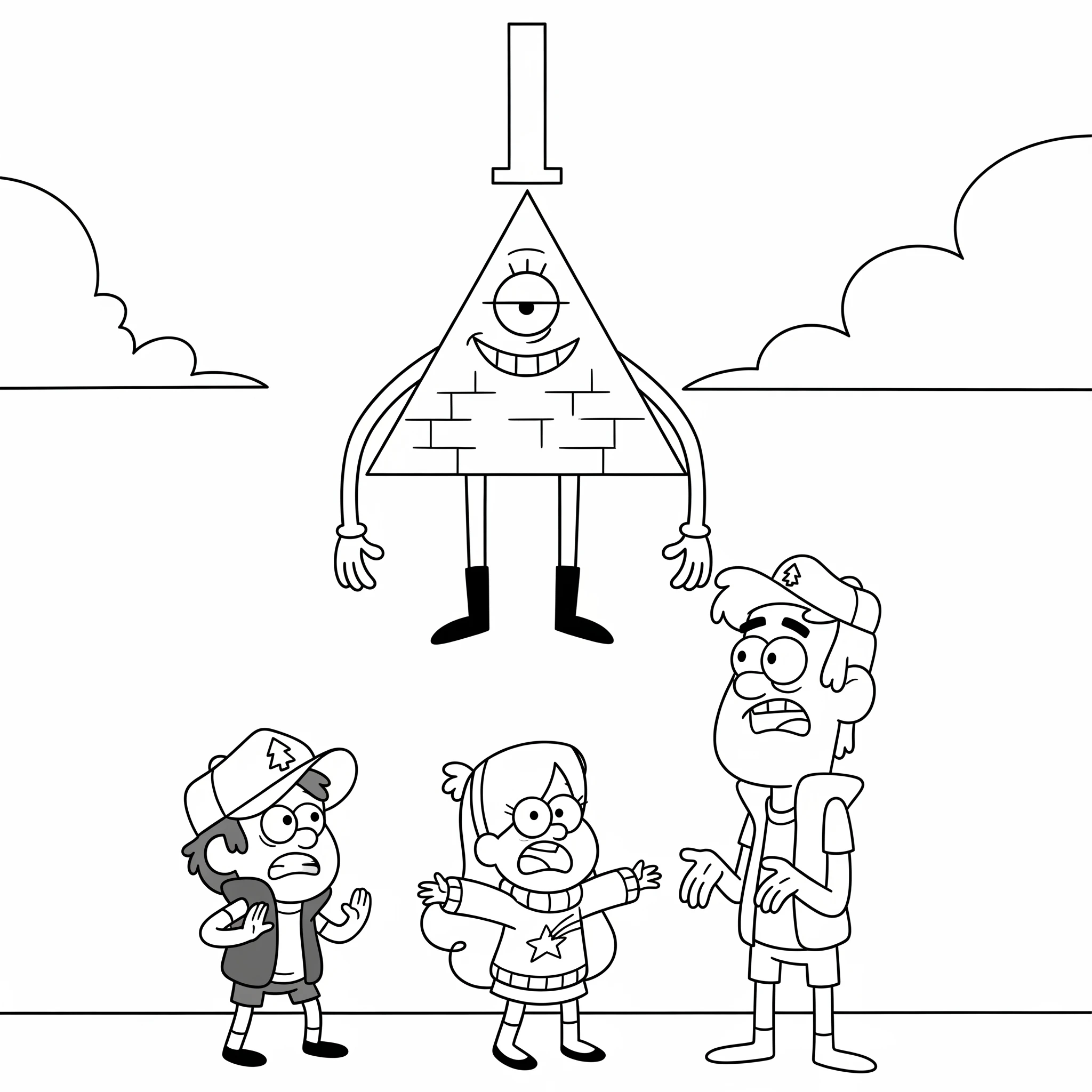 coloriage Gravity Falls pour enfants